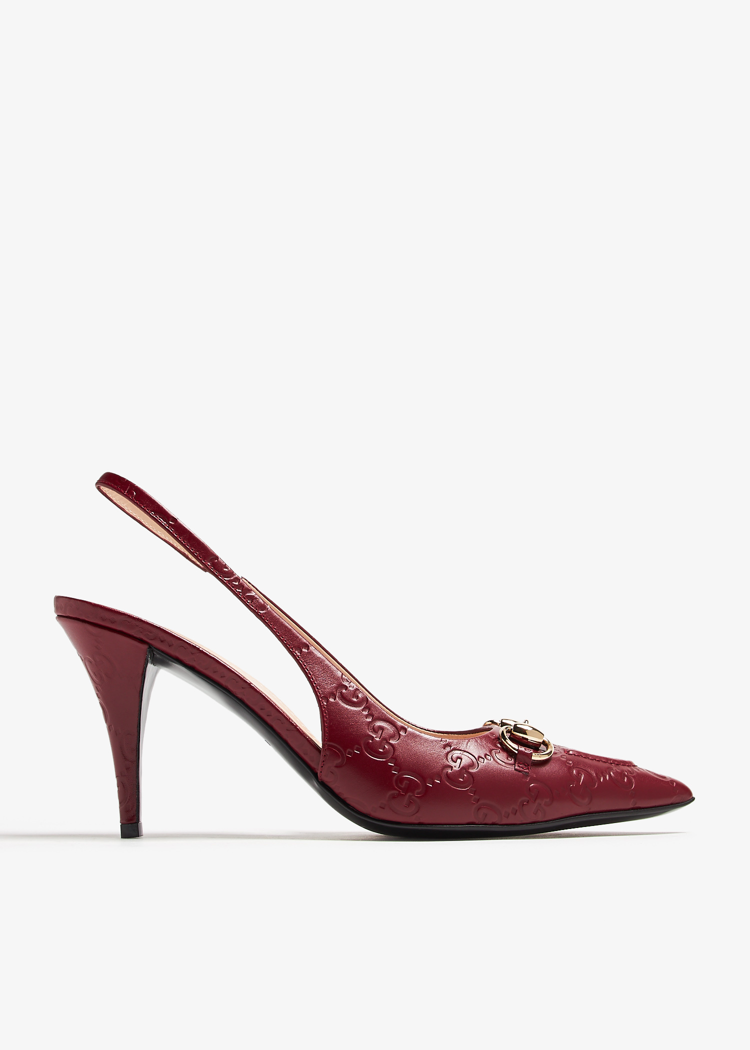 GUCCI ポインテッドトゥミュール ベージュ・レッド GUCCI ポインテッドトゥミュール ベージュ・レッド