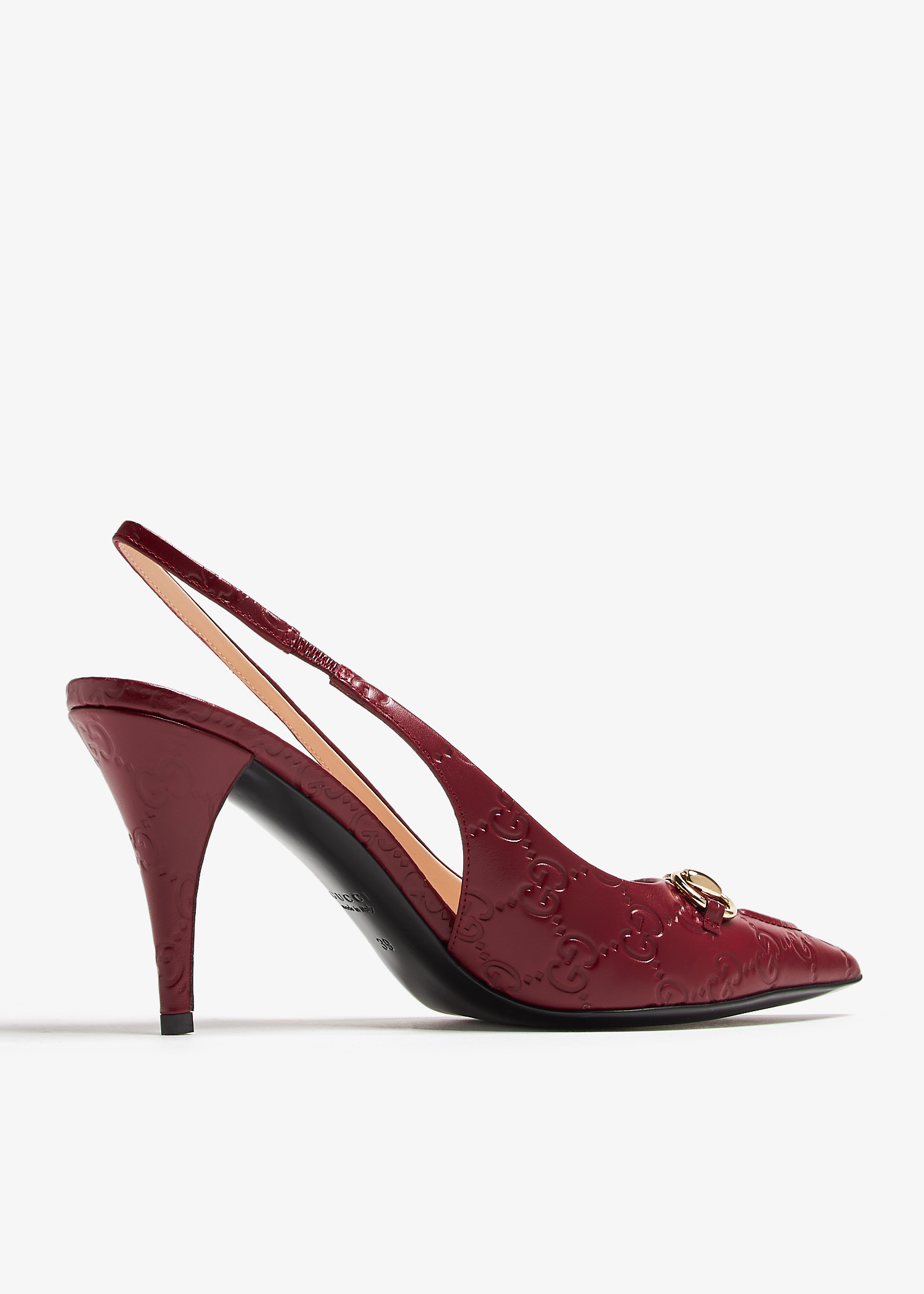GUCCI ポインテッドトゥミュール ベージュ・レッド GUCCI ポインテッドトゥミュール ベージュ・レッド GUCCI ポイン