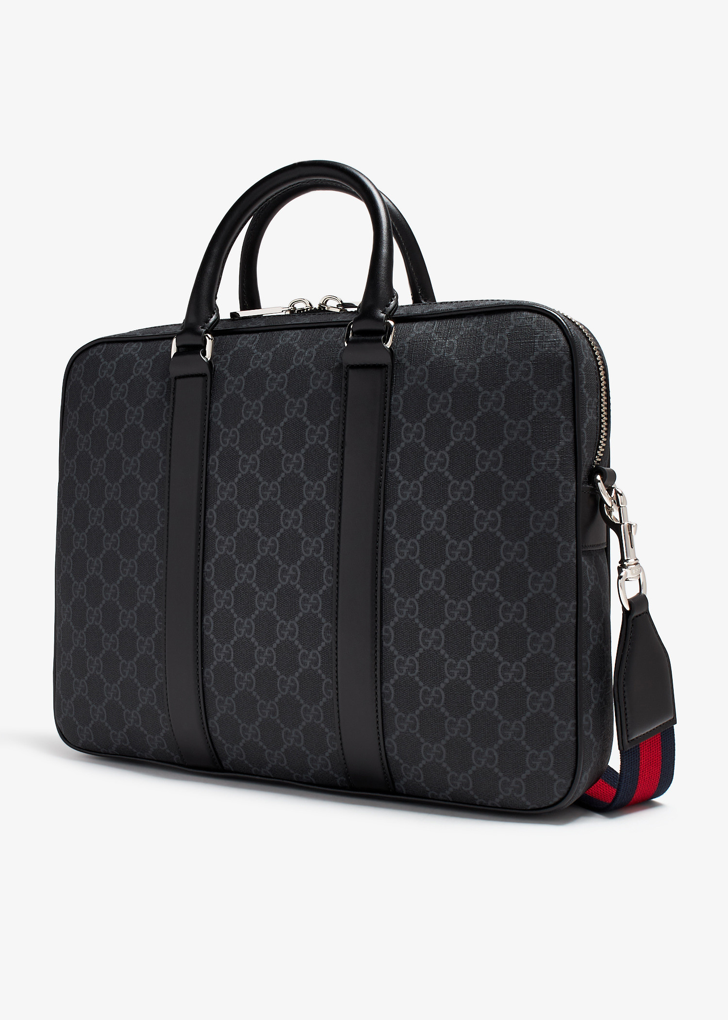 GUCCI Supreme Black トートバッグ Gucci Black Gg Supreme Canvas Cross Body Bag