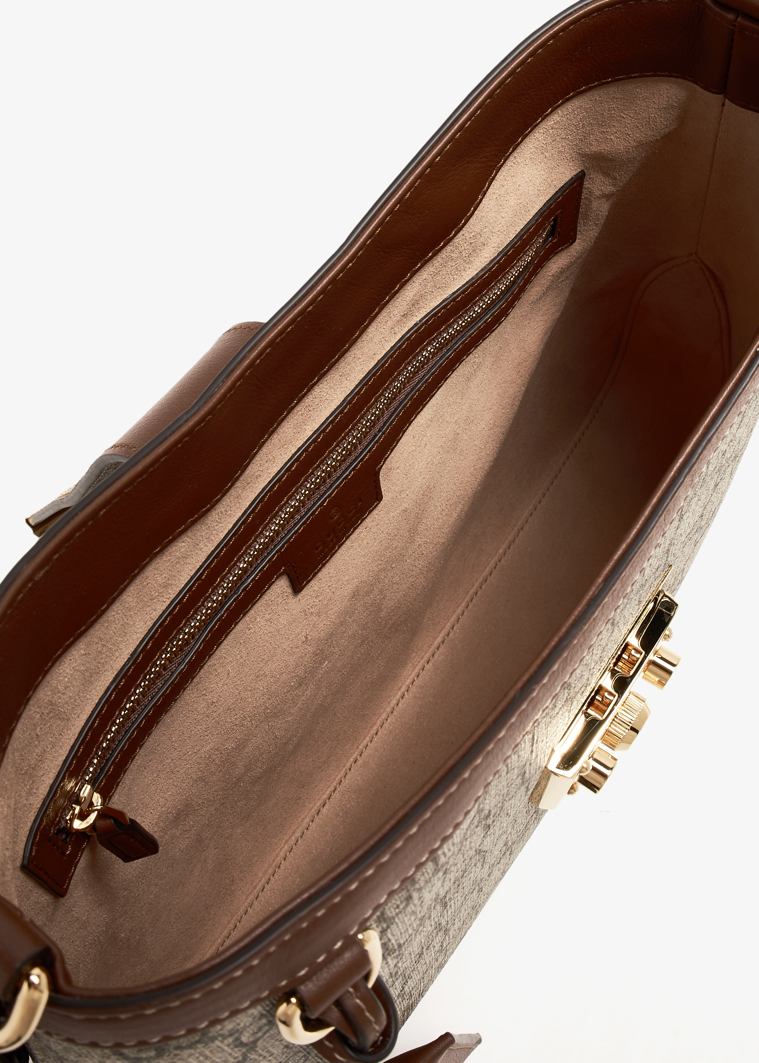 【GUCCI】PADLOCK GG MEDIUM SHOULDER BAG◆795113KHNKG Padlock large shoulder bag in brown leather trim | GUCCI® US