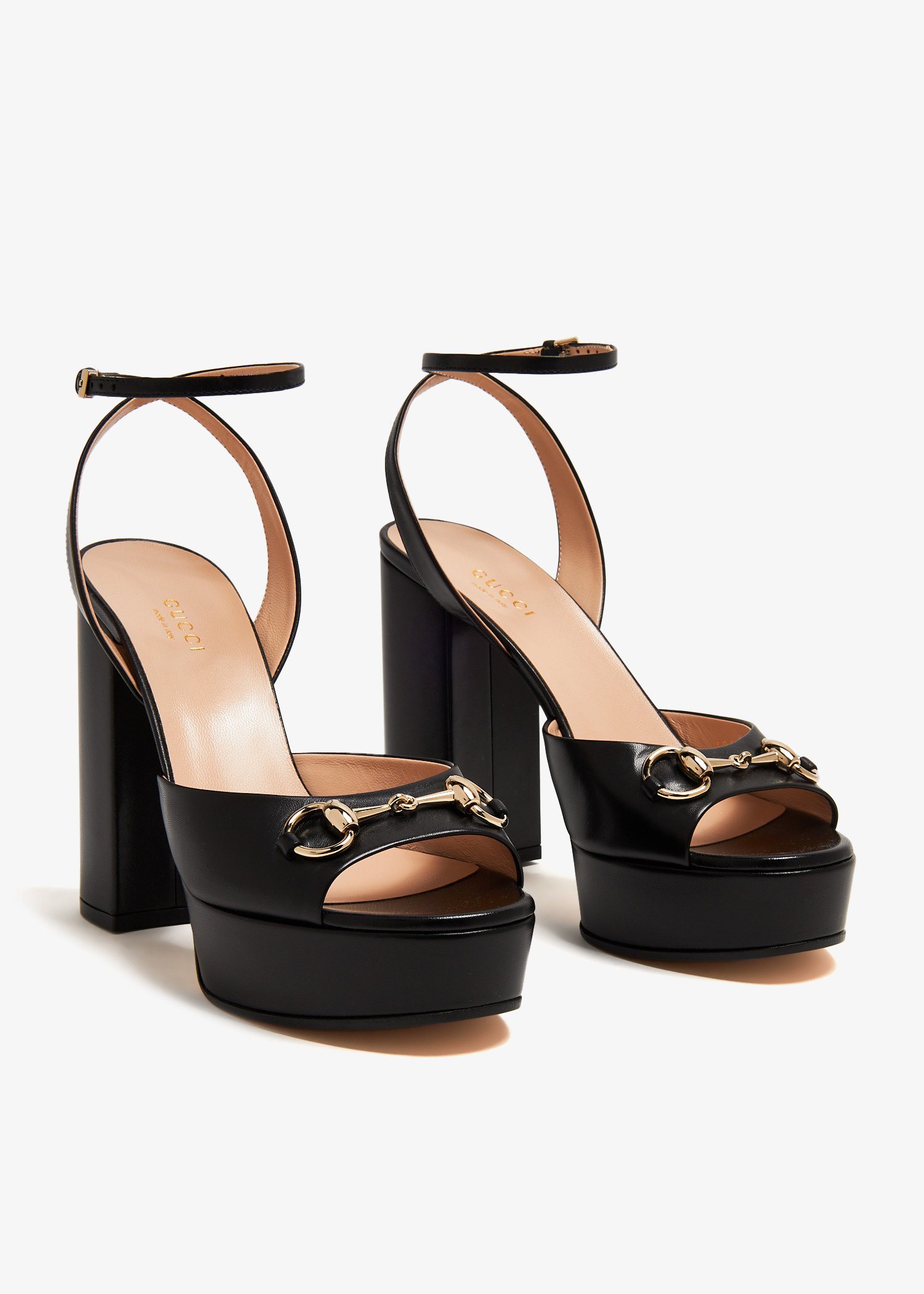 Gucci Horsebit platform sandals for Women - Black in KSA | Level Shoes