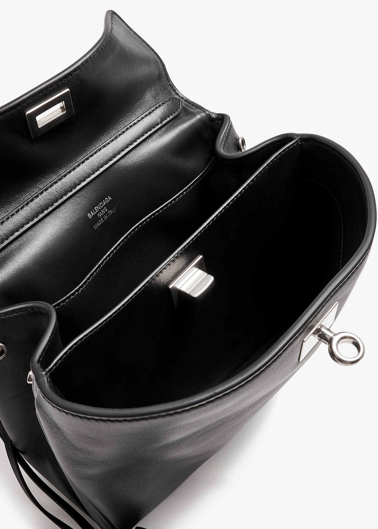 【関税&送料込】Balenciaga Black Leather Small Rodeo Handbag Women's Rodeo Handbag Small in Black | Balenciaga US
