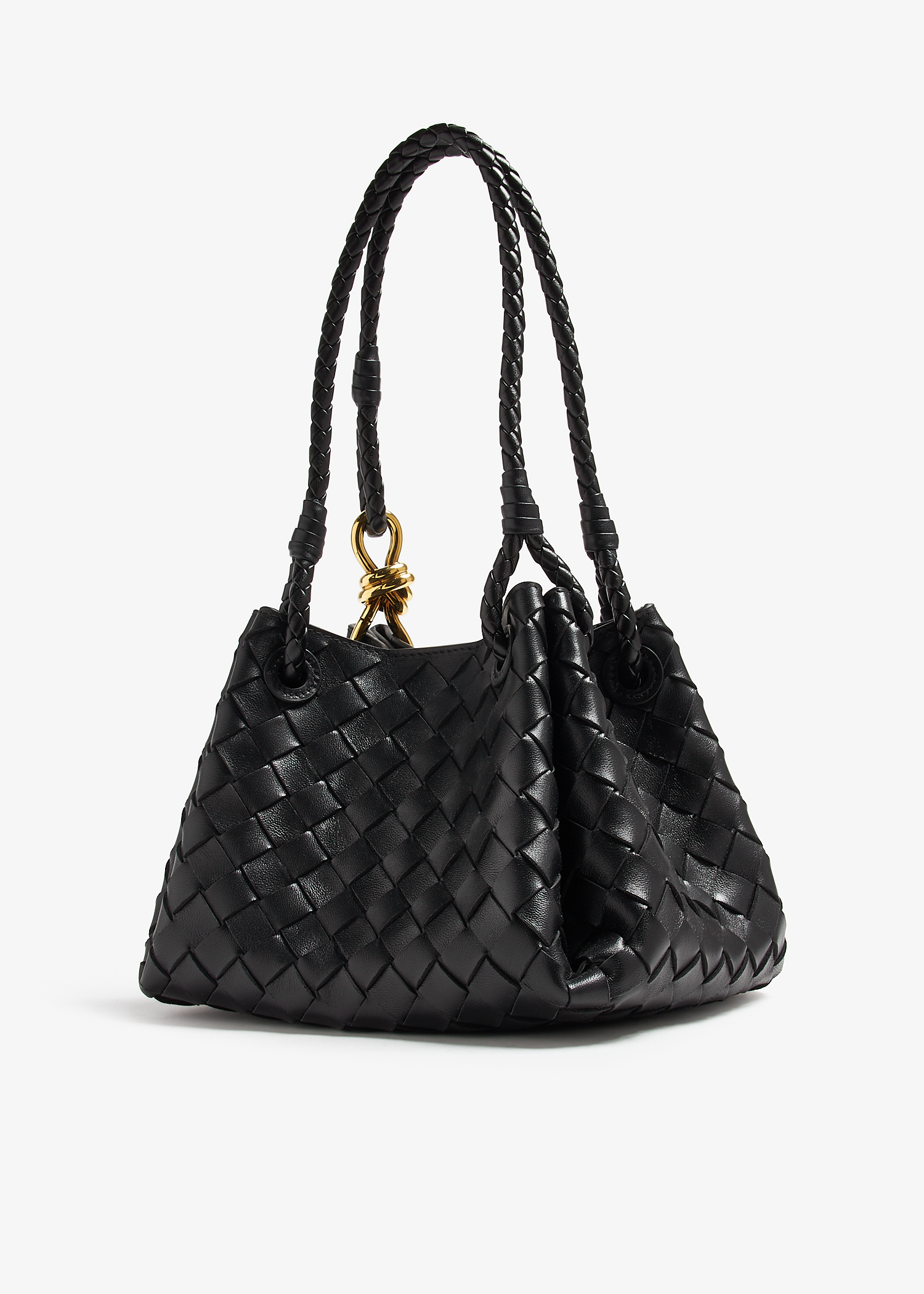 【BOTTEGA VENETA】最新作★MINI PARACHUTE バッグ BOTTEGA VENETA Parachute small intrecciato leather shoulder