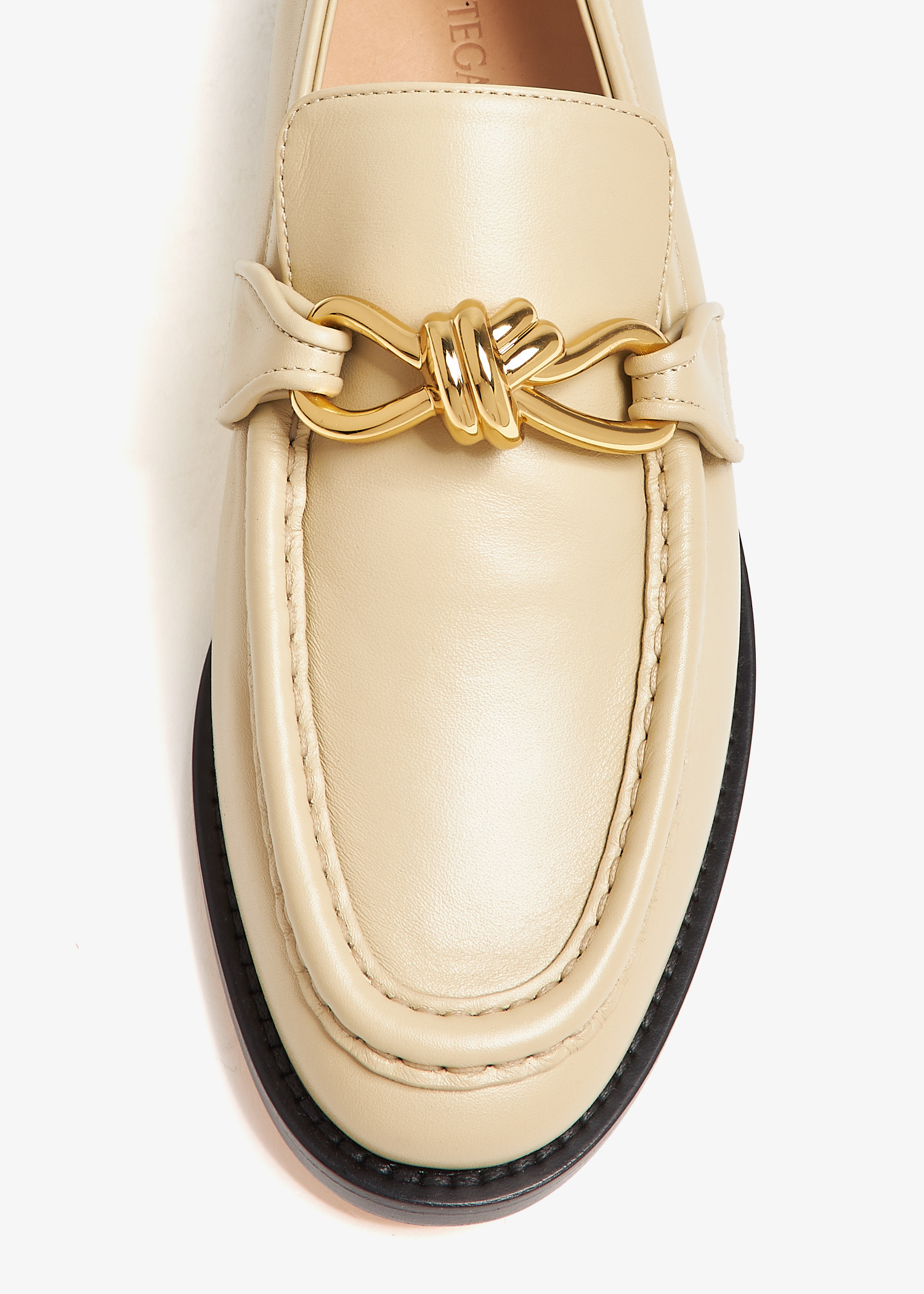 アクセサリーその他 BOTTEGA VENETA Woman Jewel Yellow 838156VAHU0 8120 Bottega Veneta Croc-Effect Leather Loafer Yellow (Women's