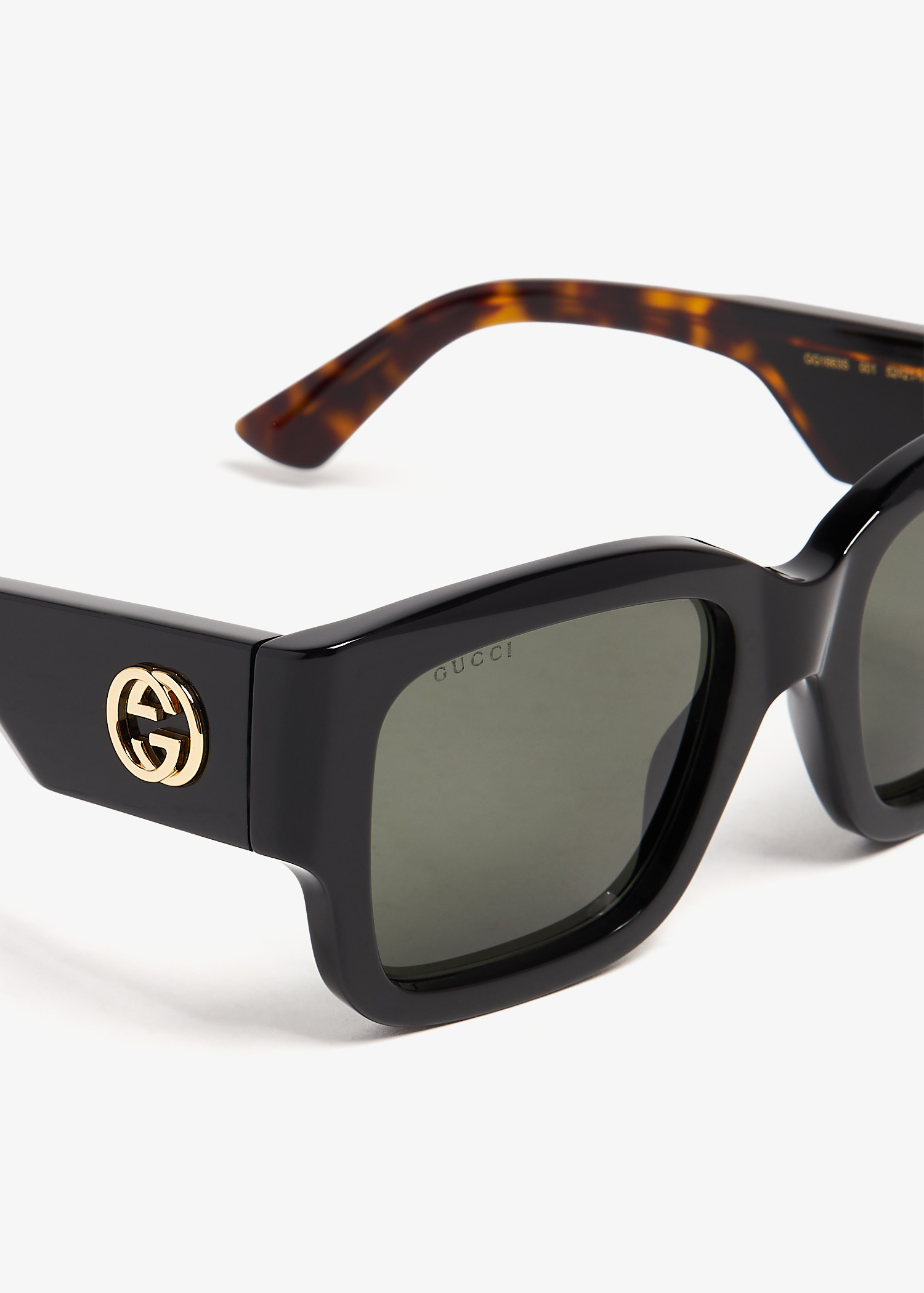 Gucci Square frame sunglasses for Women - Black in UAE