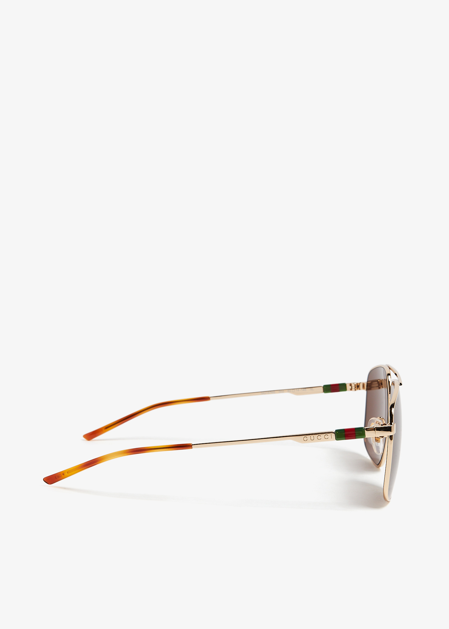 Gucci Navigator frame sunglasses for Men - Gold in UAE