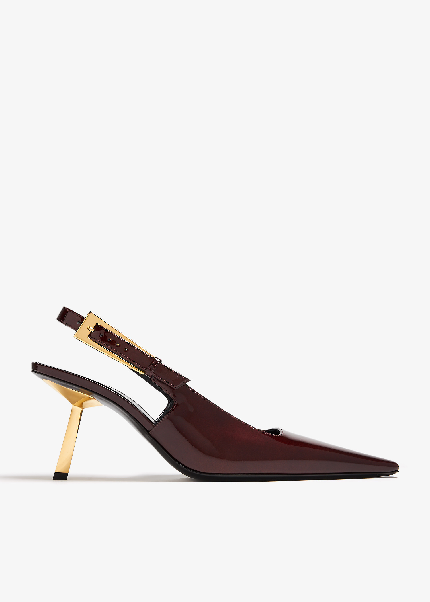 Saint Laurent Lee slingback pumps for Women - Burgundy in