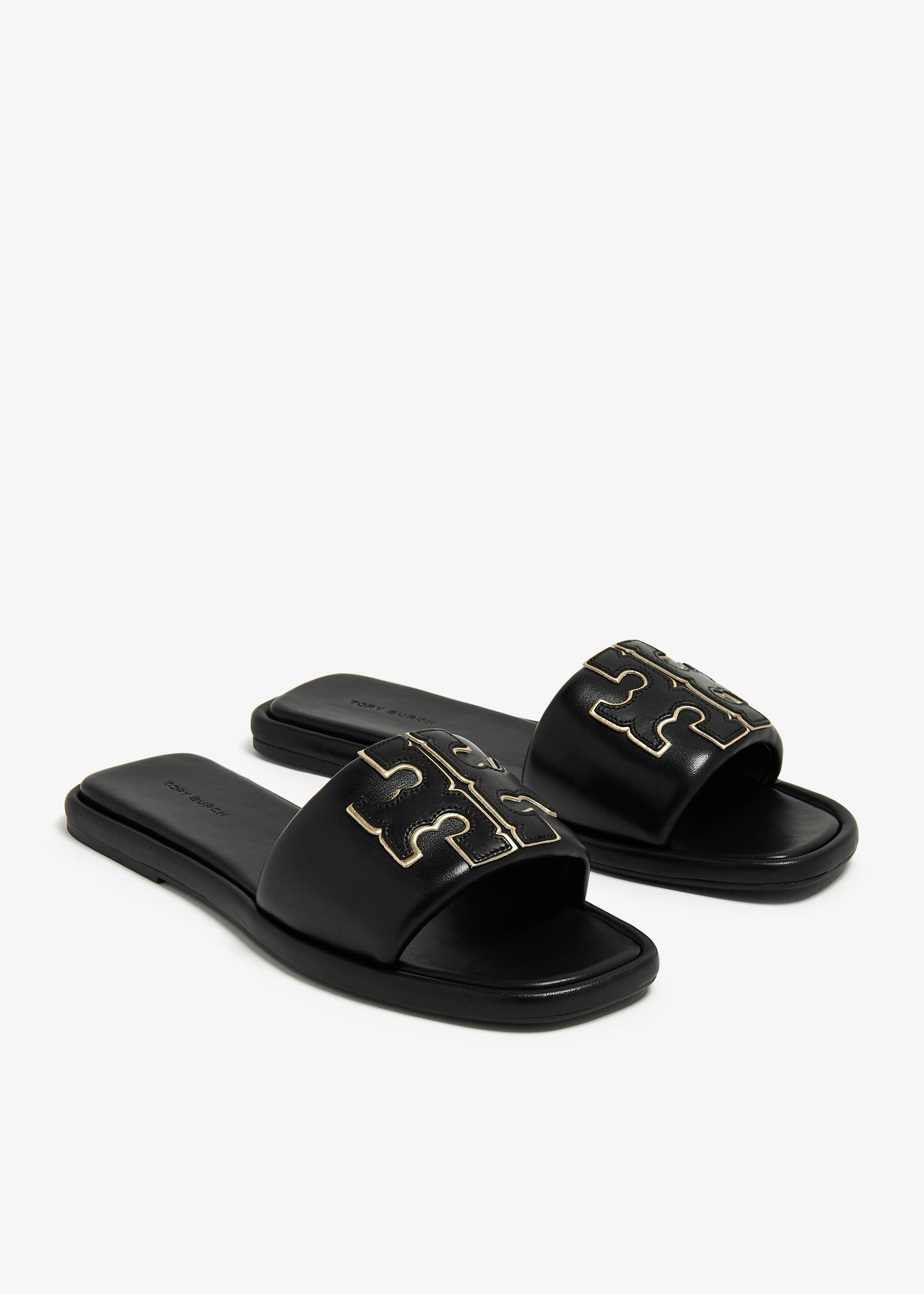 Tory Burch Double T Sport slides for Women - Black in UAE