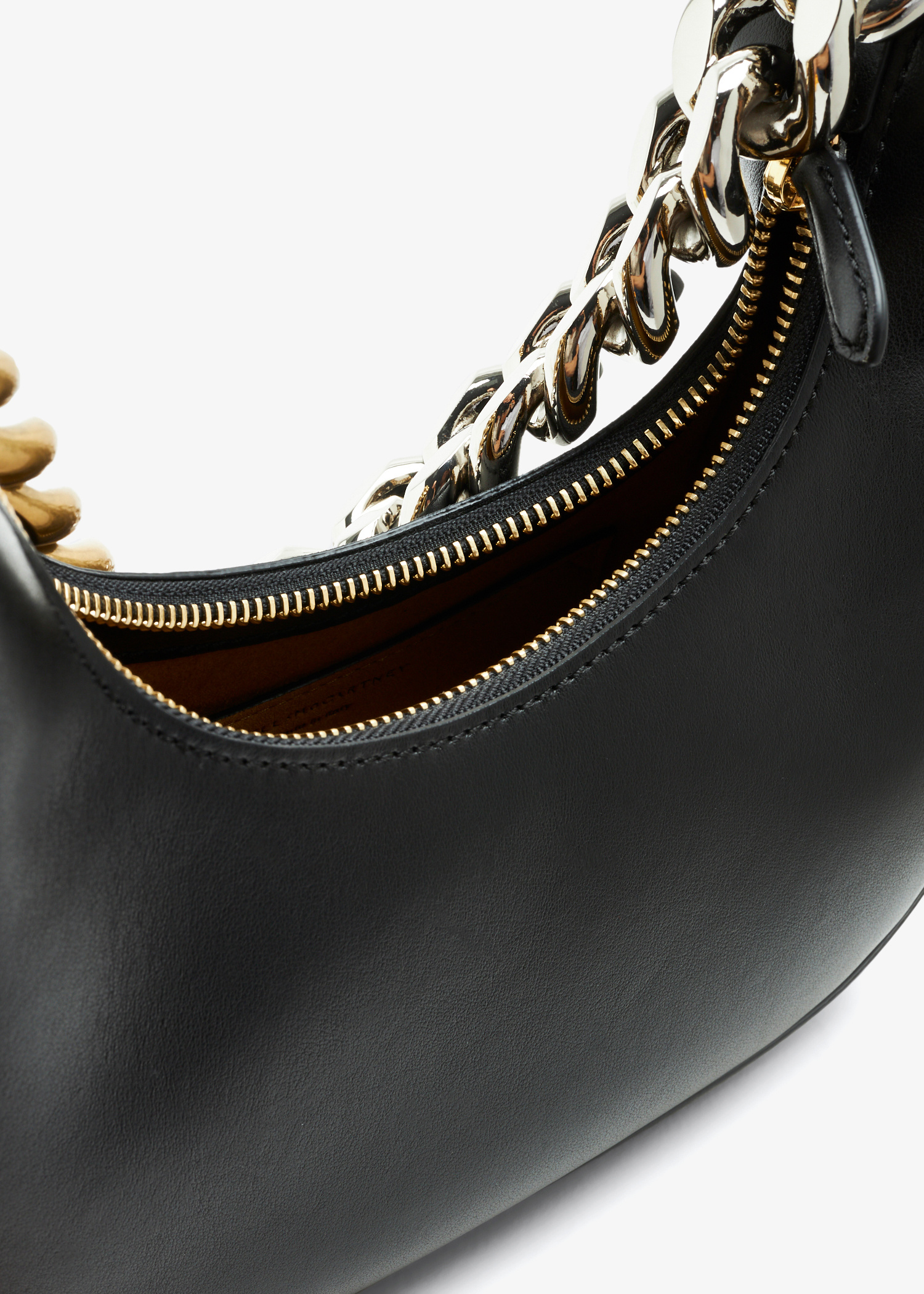 Stella McCartney Frayme mini zipped shoulder bag for Women - Black