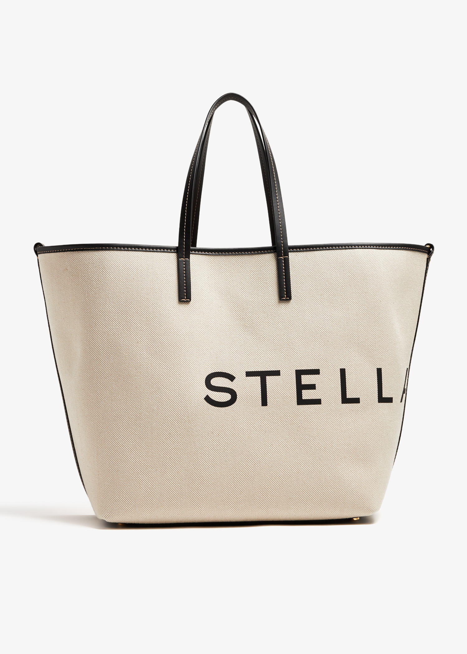 Stella McCartney Logo canvas beach tote bag for Women