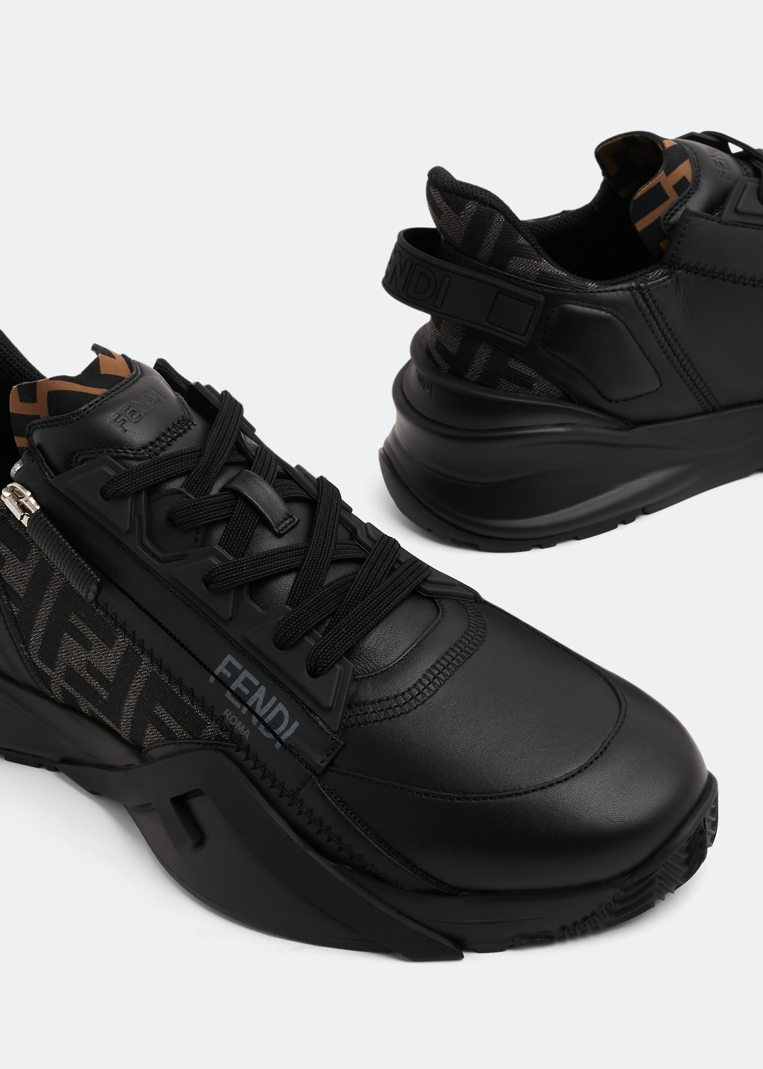 FENDI Flow sneakers for Men - Black in UAE | Level Shoes
