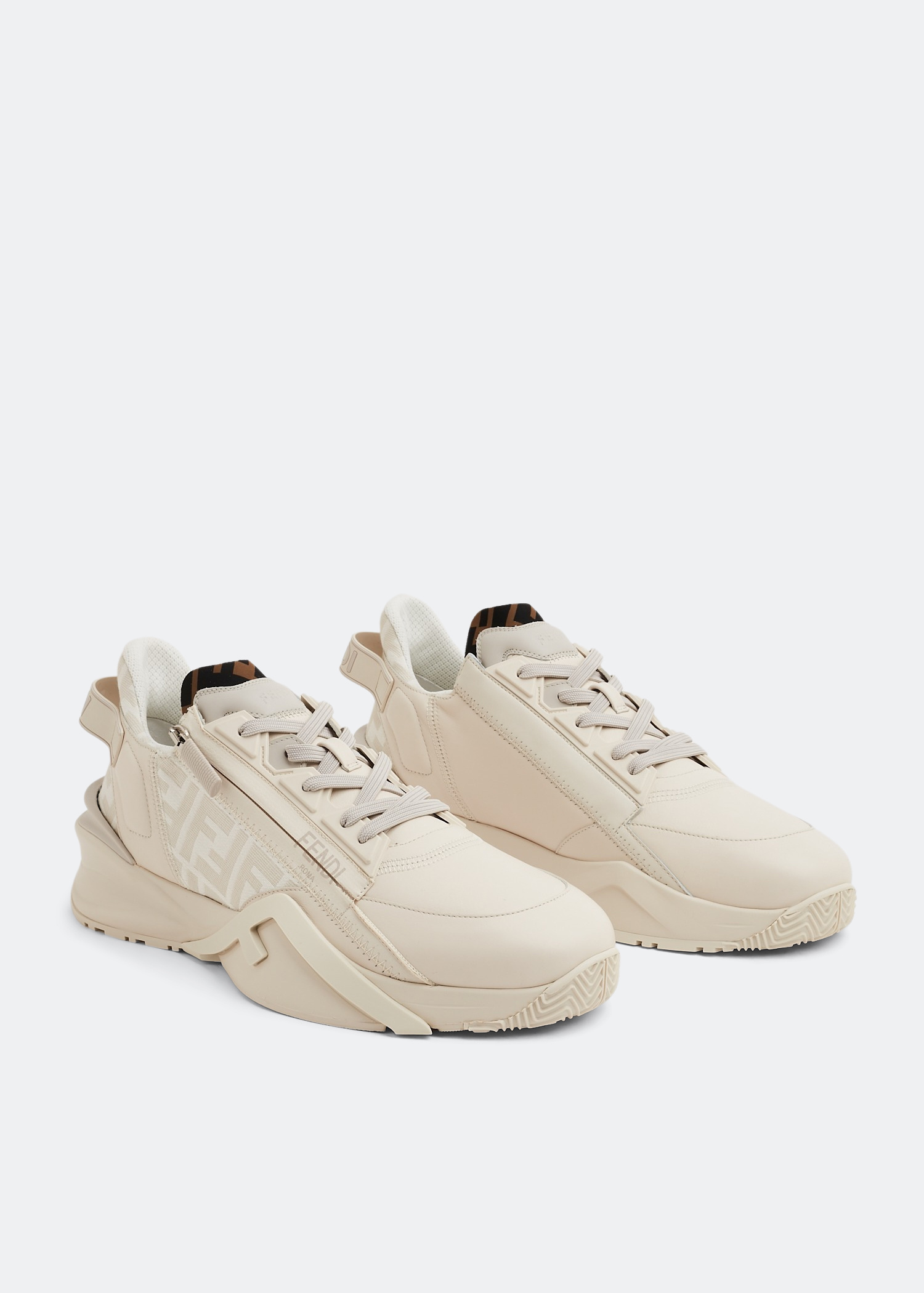 FENDI Flow sneakers for Men - Beige in UAE | Level Shoes