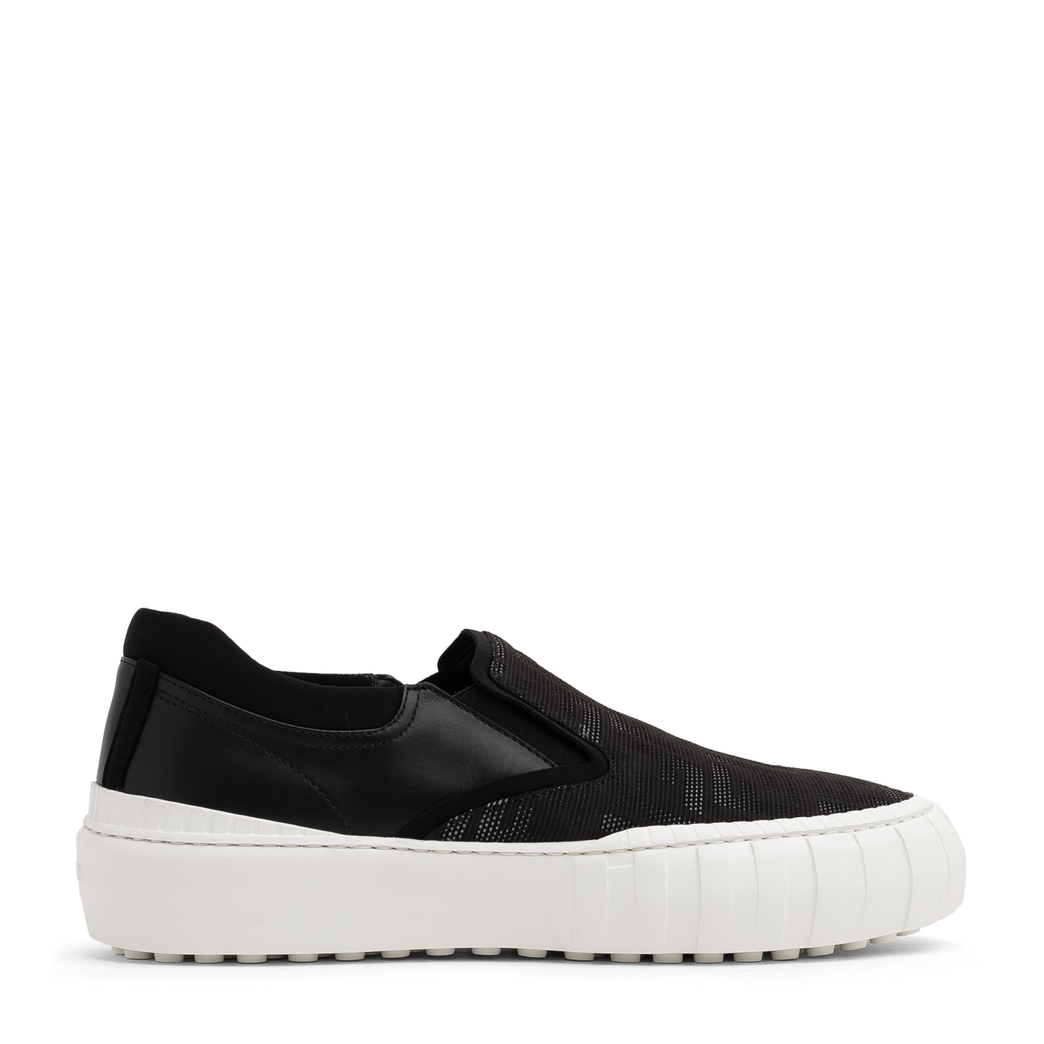 FENDI FF Flash slip-on sneakers for Men - Black in UAE | Level Shoes
