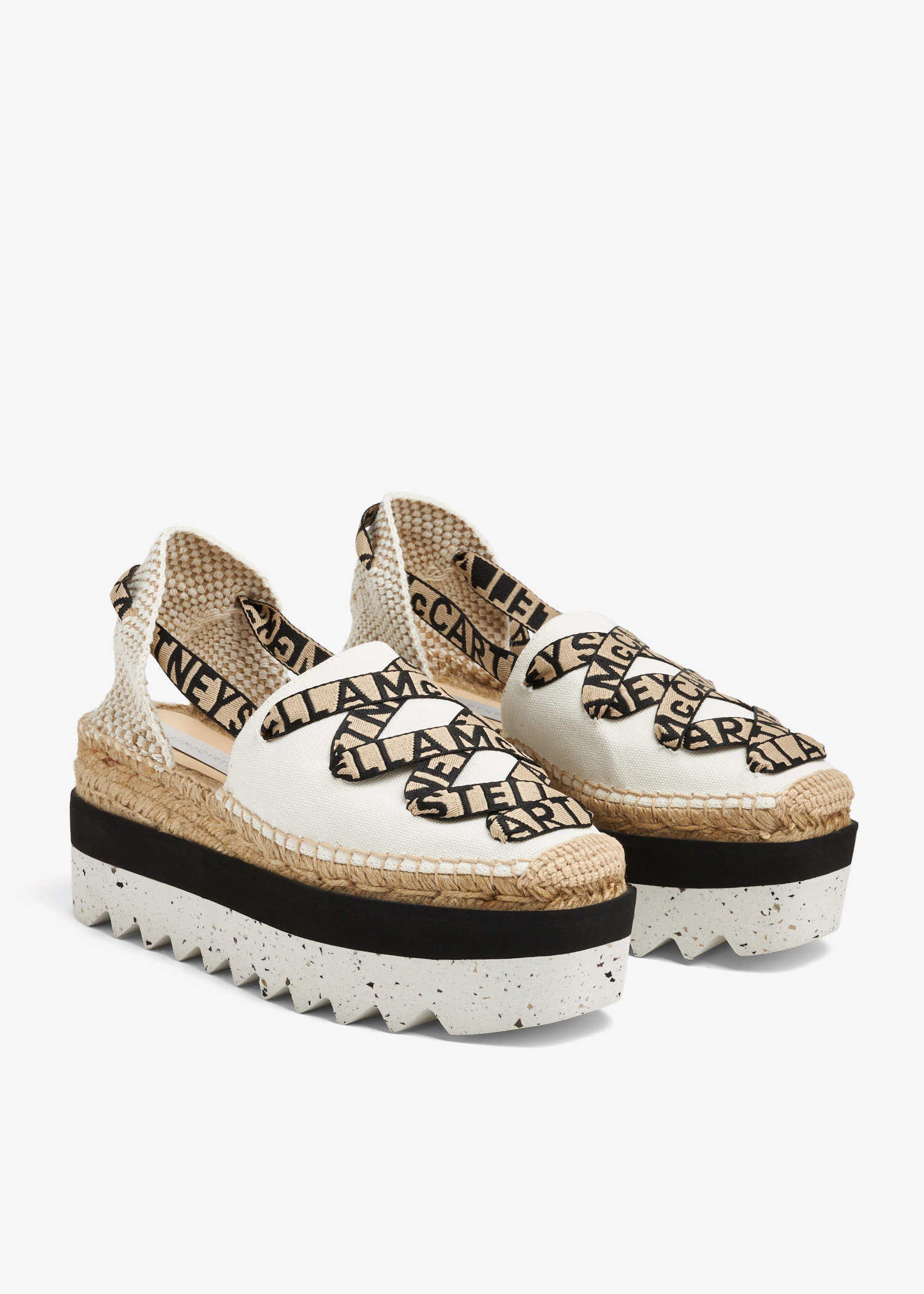Stella McCartney Gaia canvas wedge espadrilles for Women