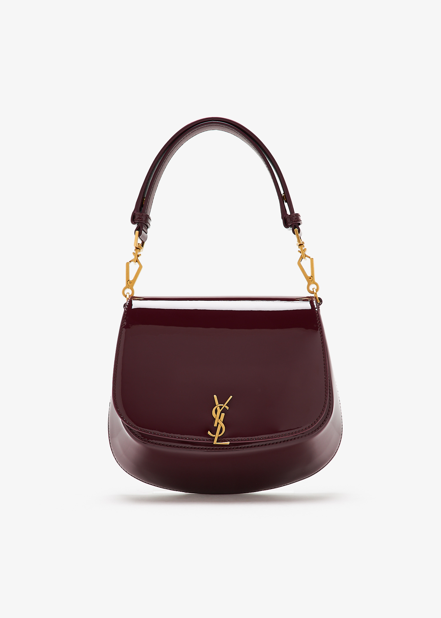 24AW new/Saint Laurent サテンクラッチ Bag Burgundy Burgundy Shoulder Bag Saint Laurent - woman saint laurent