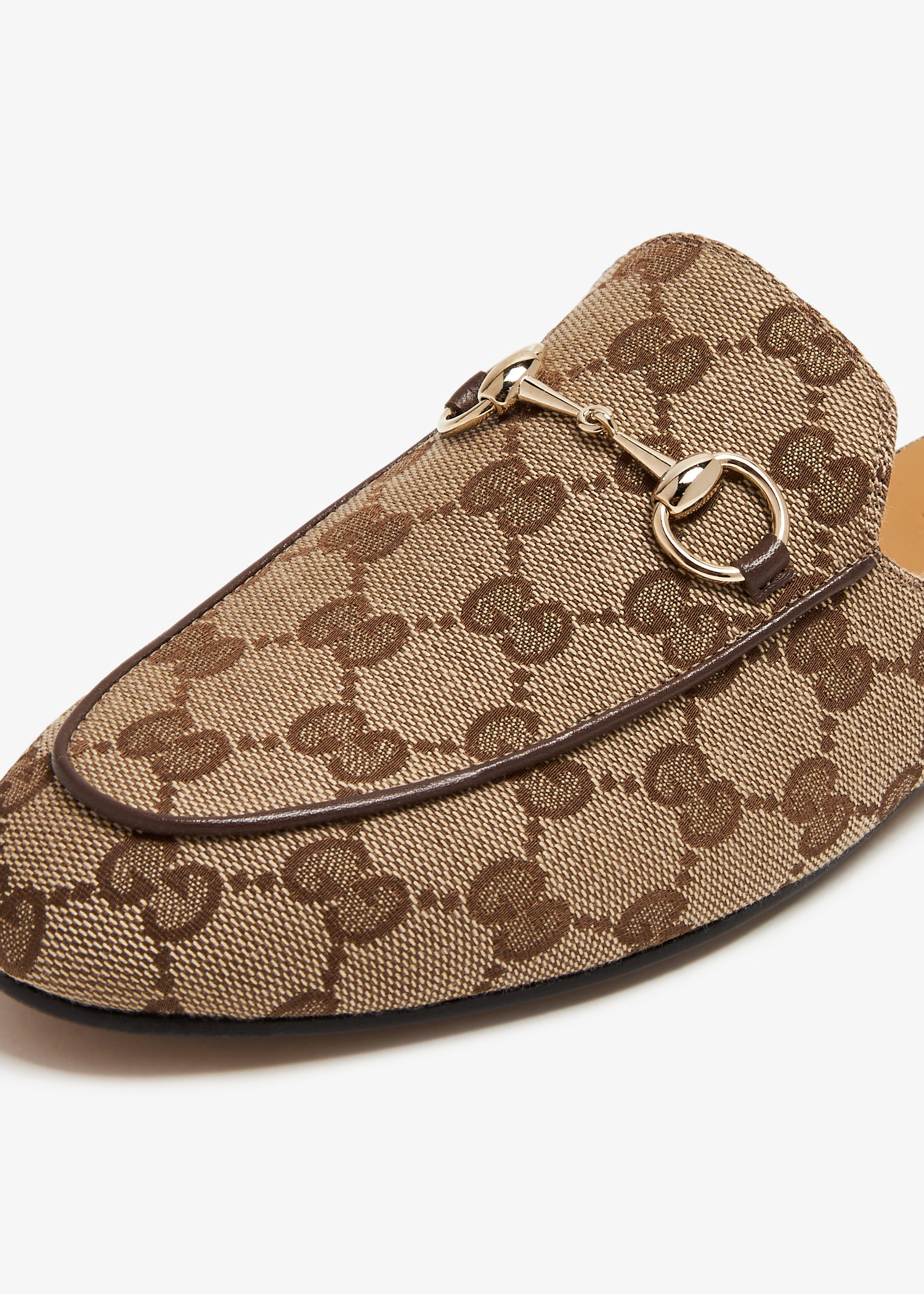 【関税込み】gucci PRINCETOWN' SLIPPERS Gucci Princetown Canvas Slippers | Saks Fifth Avenue