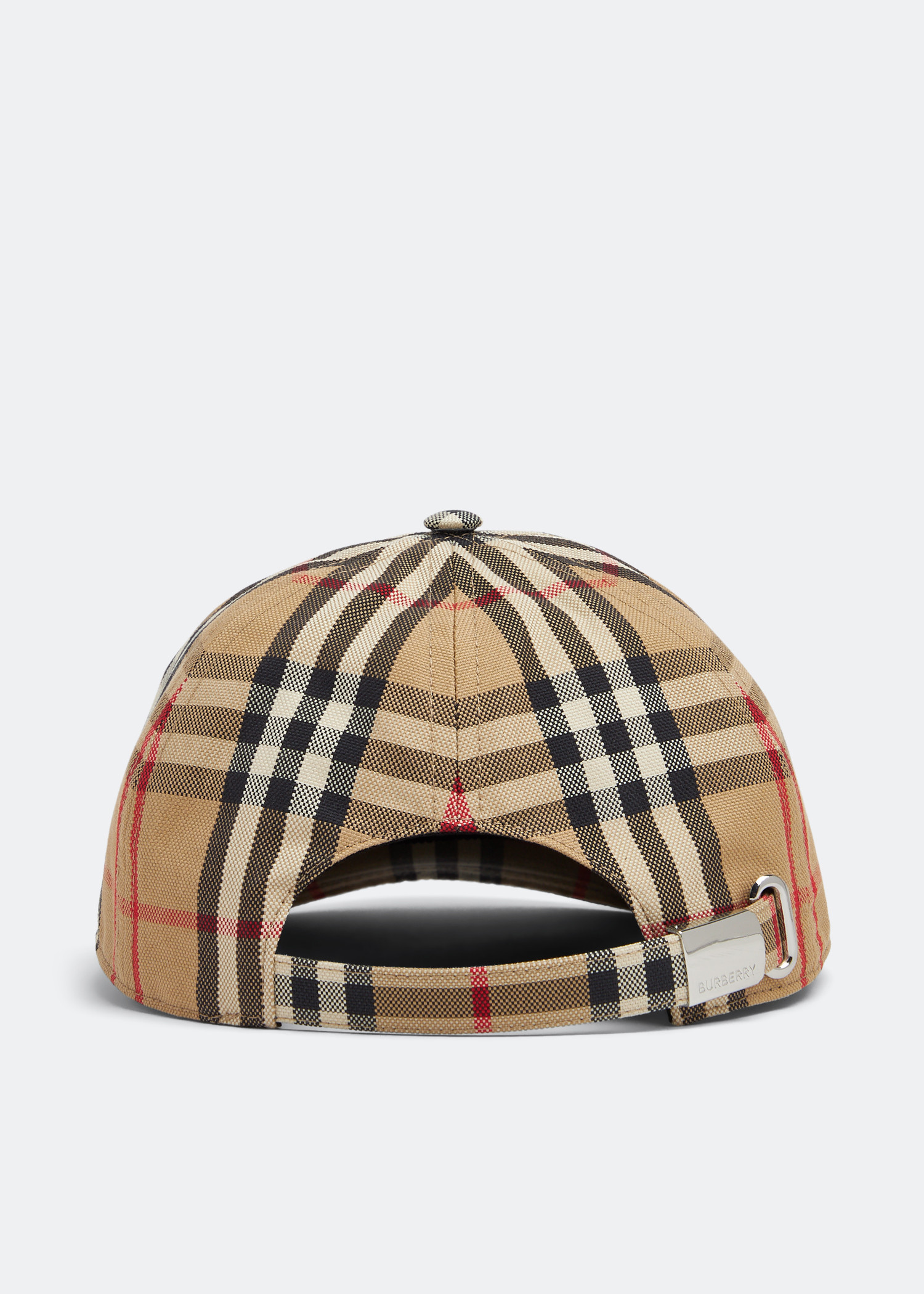Burberry Check cotton baseball cap for Men - Brown in UAE