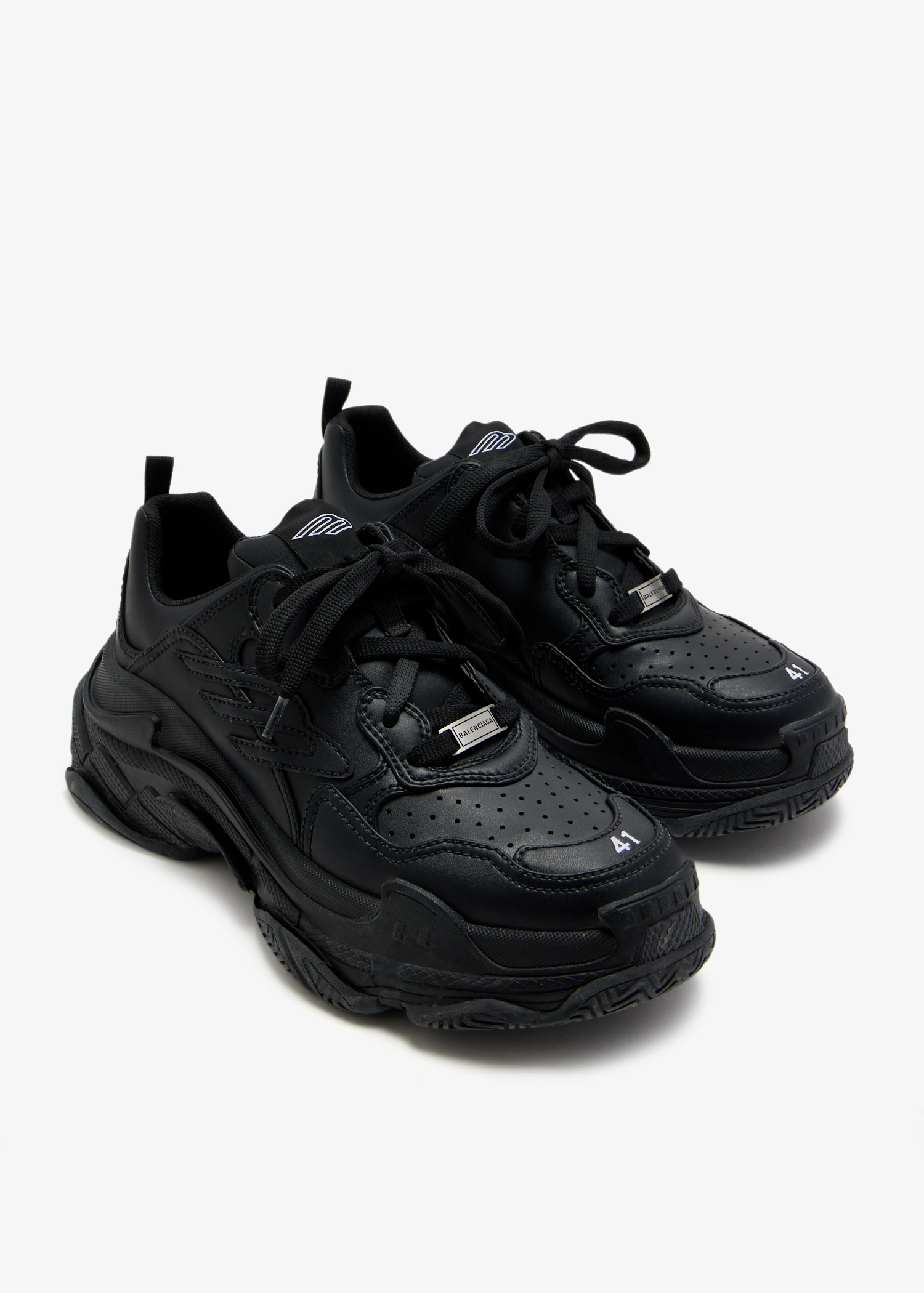 Balenciaga Triple S Sporty sneakers for Men - Black in KSA