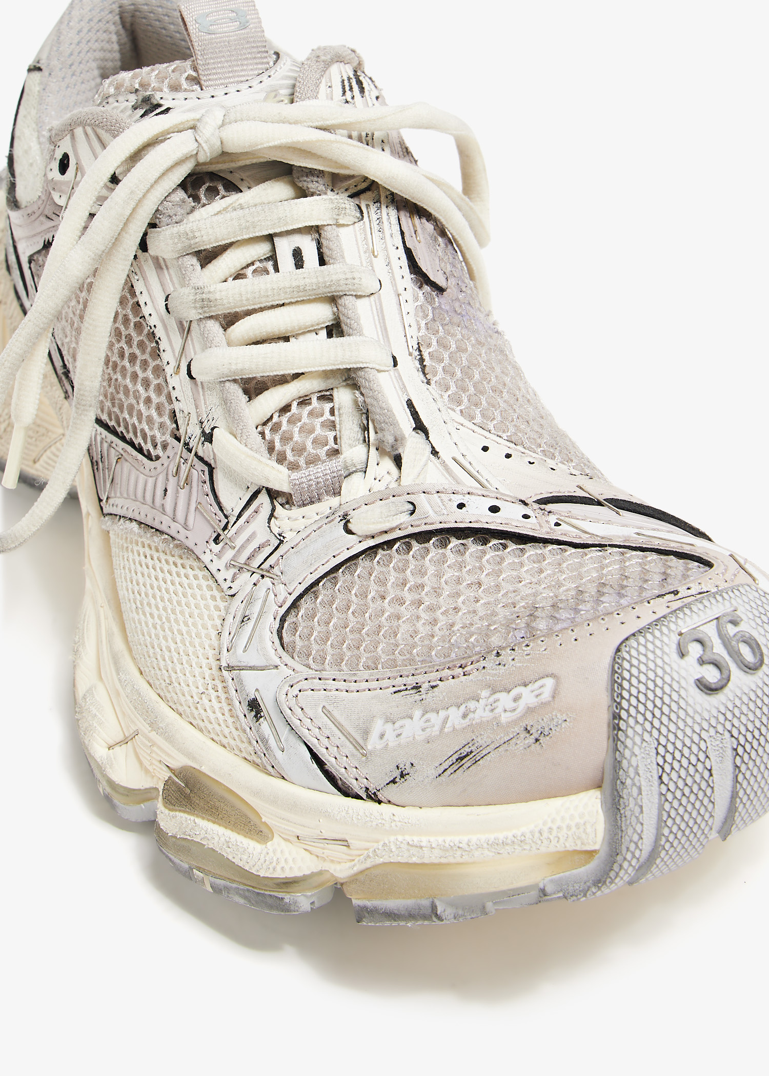 24AW new/BALENCIAGA Staplerランナースニーカー Sneakers White Balenciaga Stapler sneakers for Women - White in UAE | Level