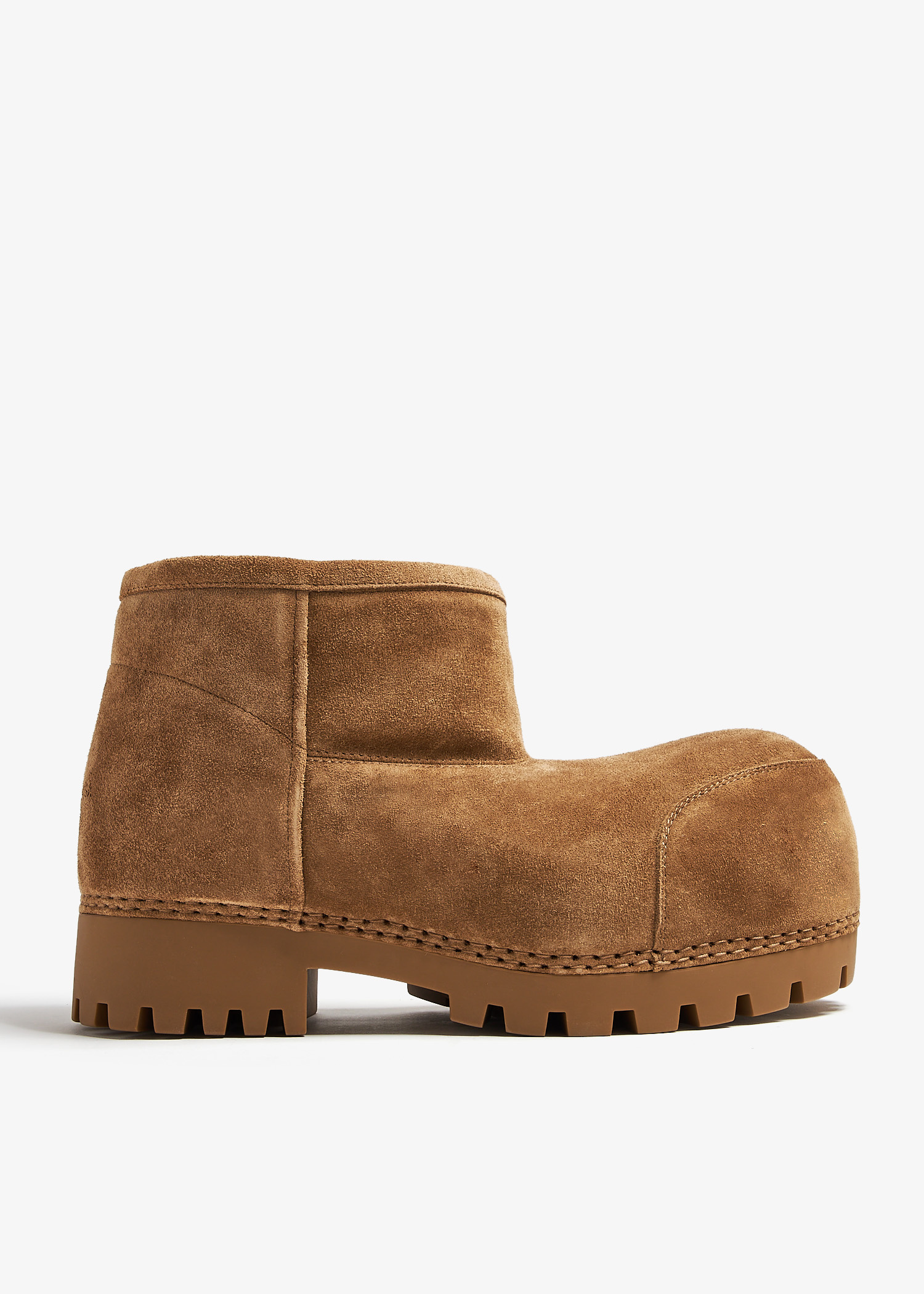 Balenciaga Alaska fur booties for Women - Brown in UAE | Level Shoes