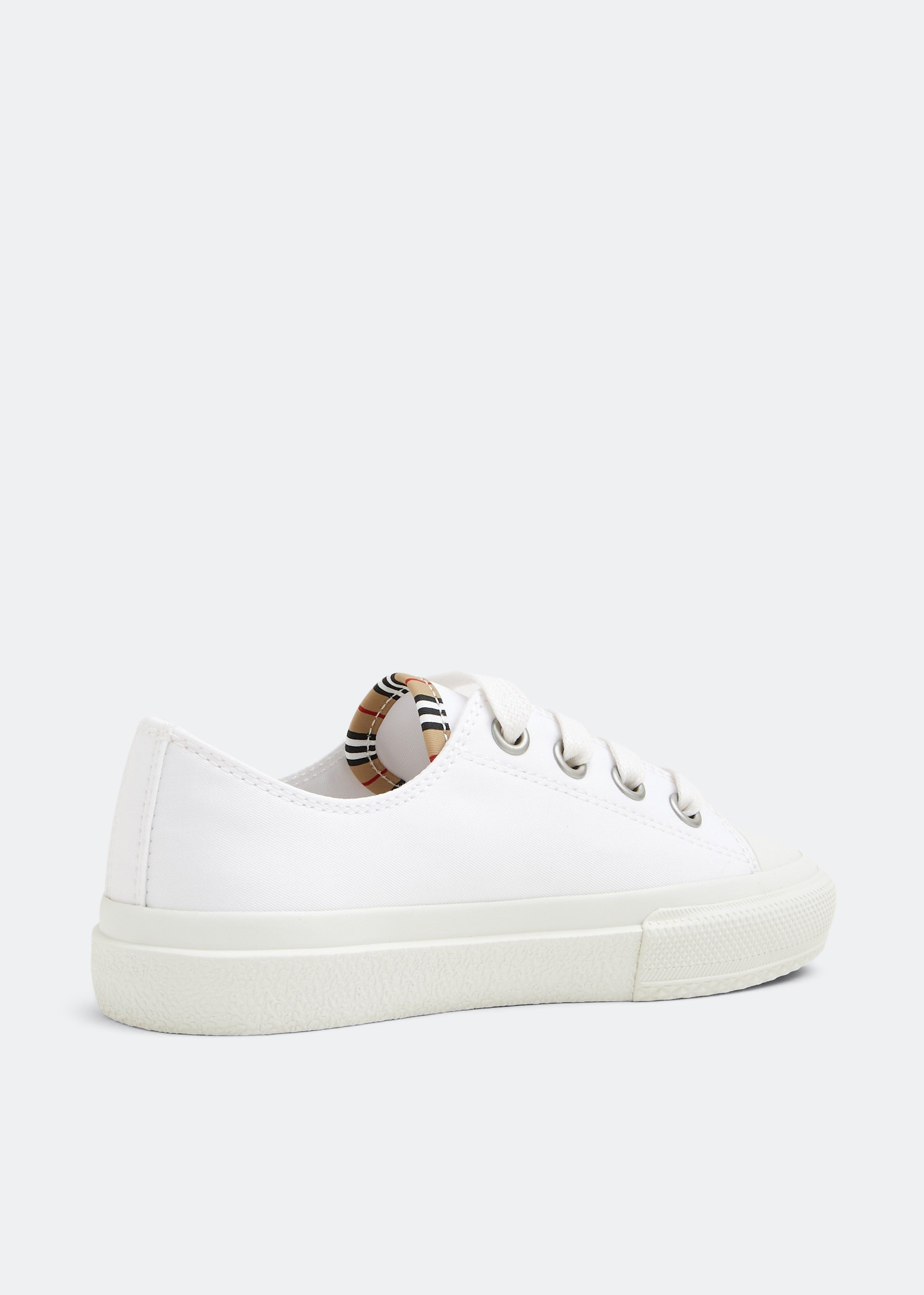 Burberry Icon stripe logo sneakers for Kids Unisex - White in KSA