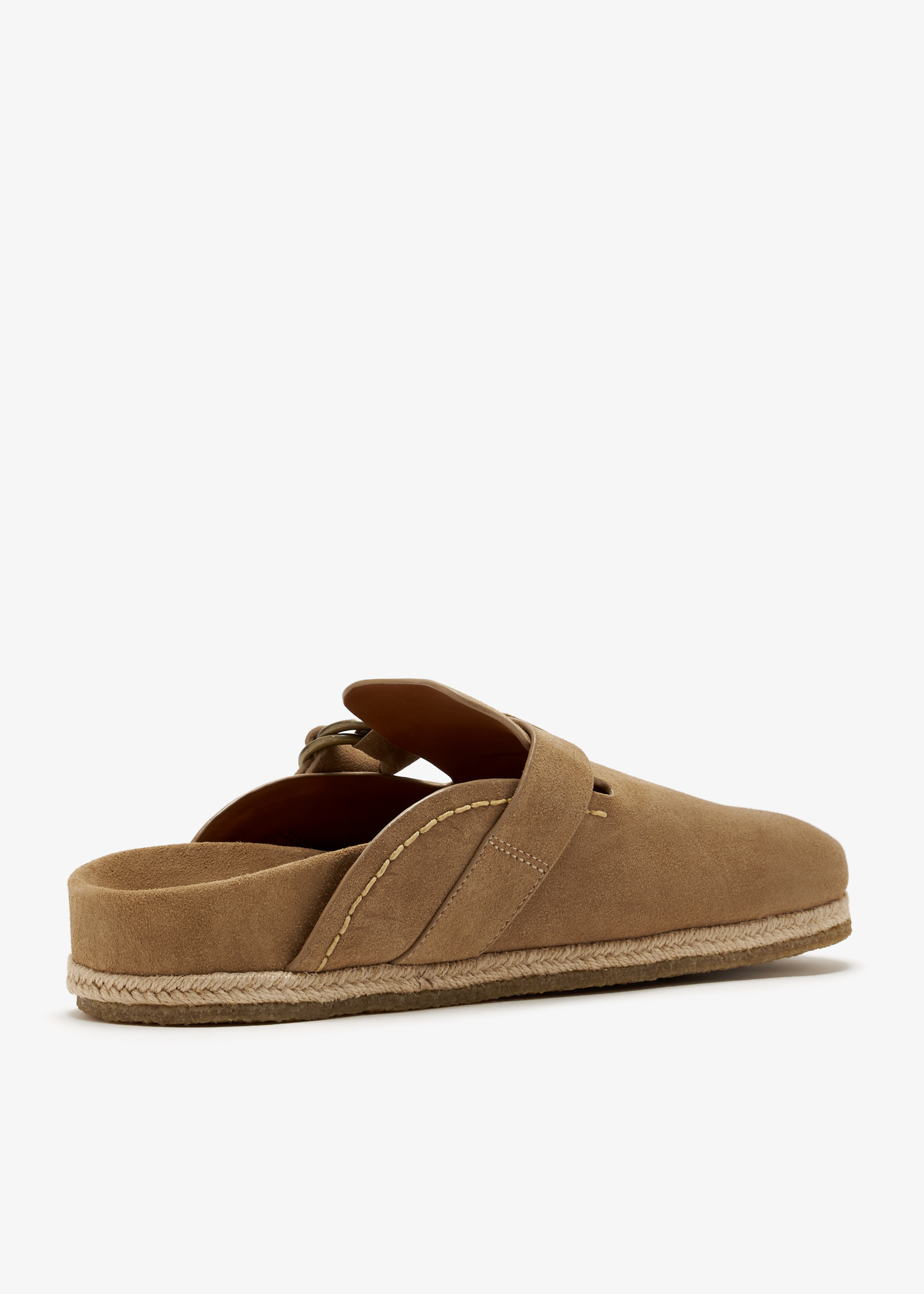 Polo Ralph Lauren Suede Clog Slide Slippers Chestnut Tan-Beige Brown Polo Ralph Lauren Turbach Clog SKU: 9924093 - YouTube main image 4