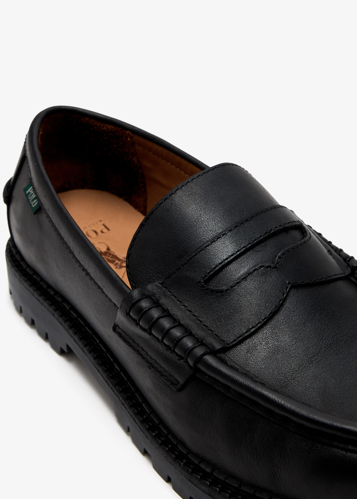 Polo Ralph Lauren Jett penny loafers for Men - Black in USA