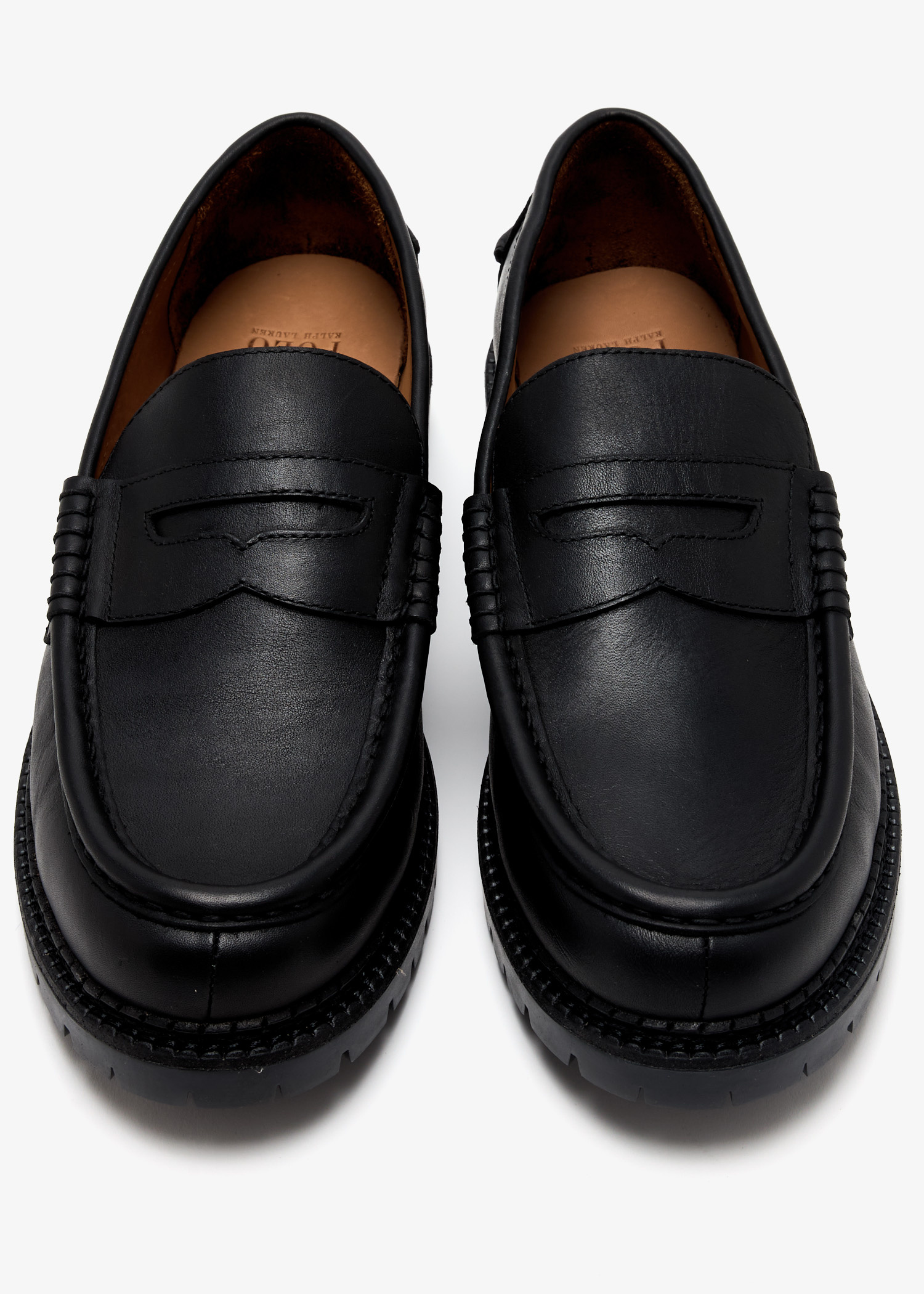 Polo Ralph Lauren Jett penny loafers for Men - Black in USA