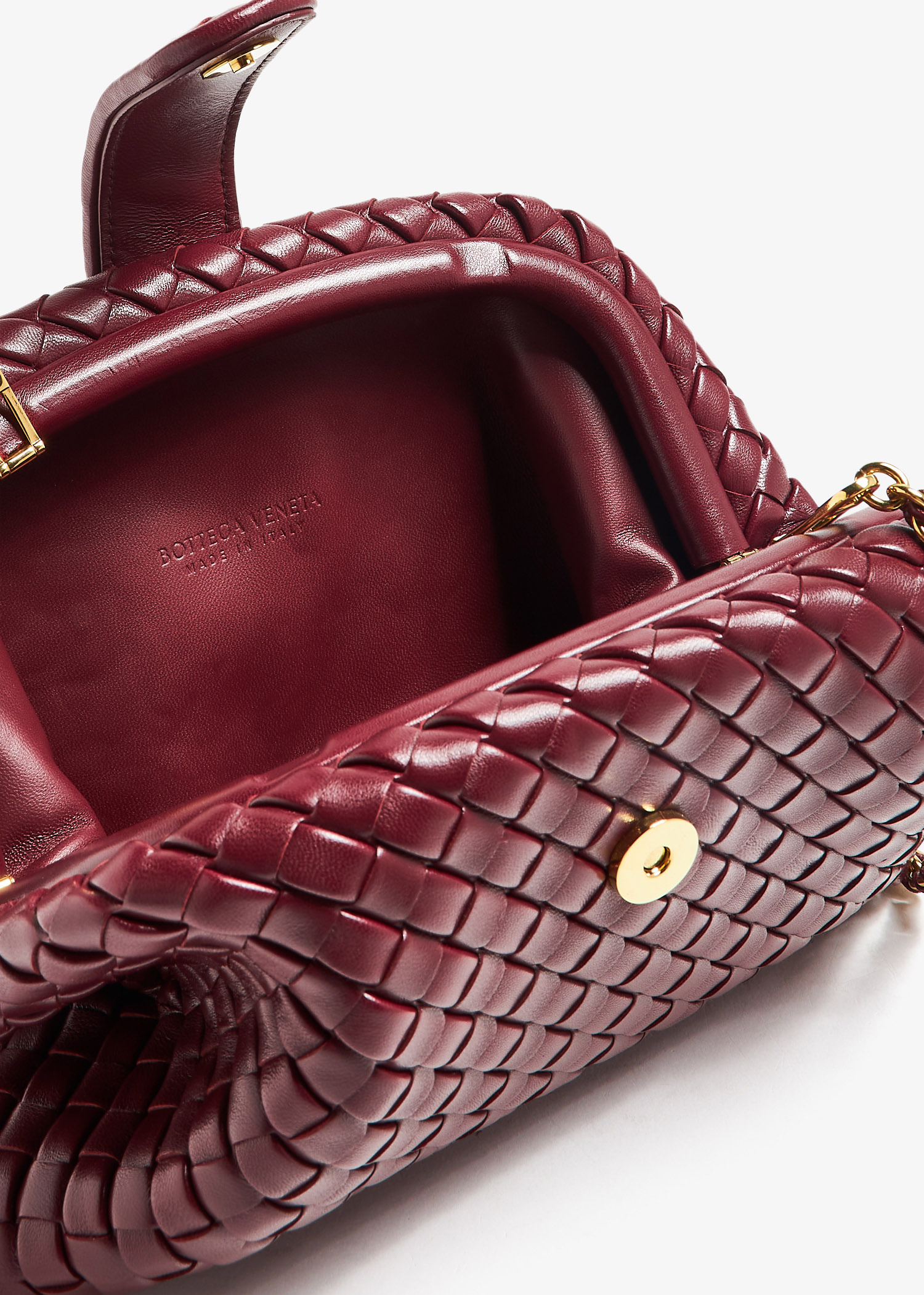 Bottega Veneta Small Lauren 1980 clutch for Women - Burgundy
