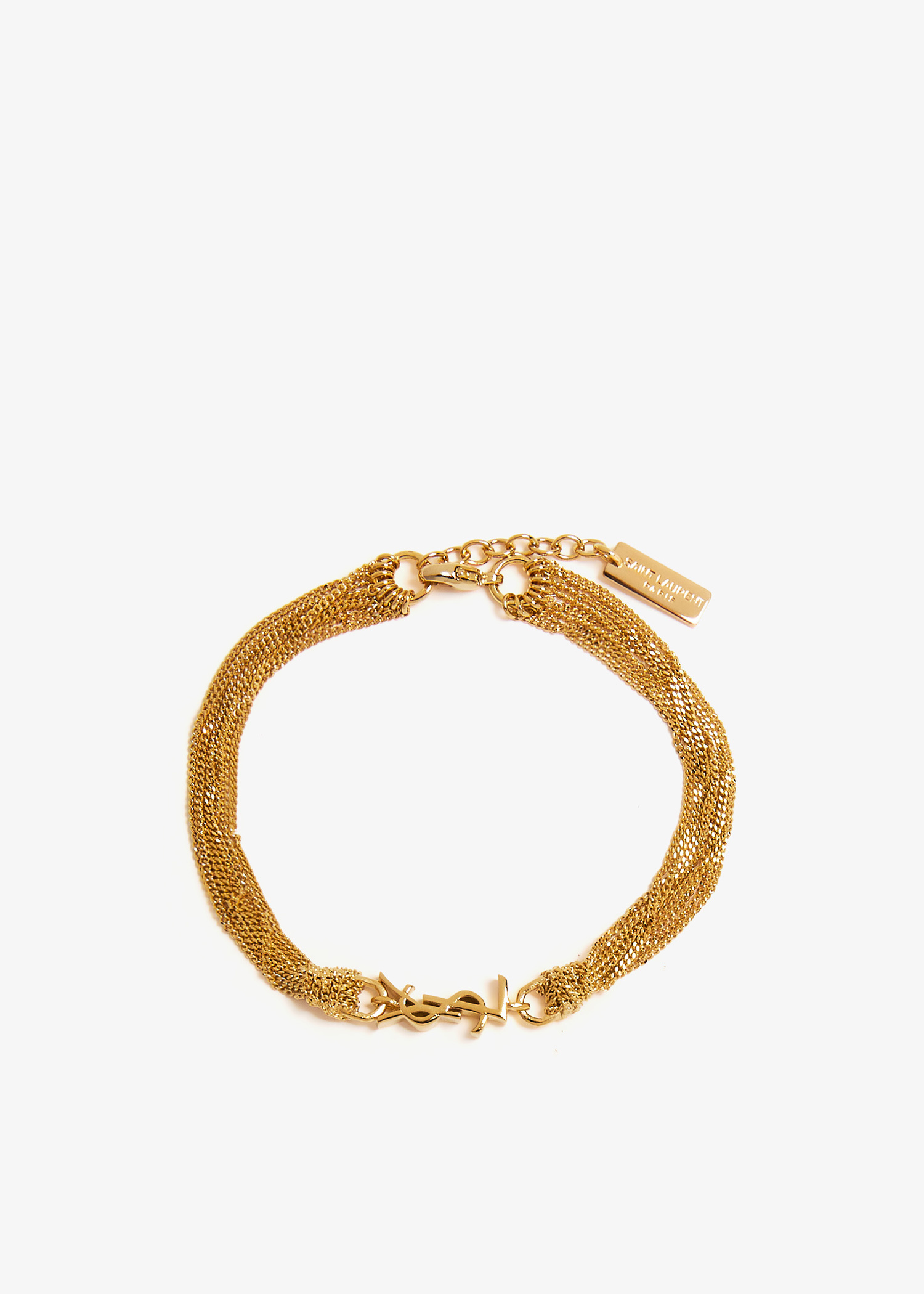 Saint Laurent Cassandre tassel bracelet for Women - Gold in KSA