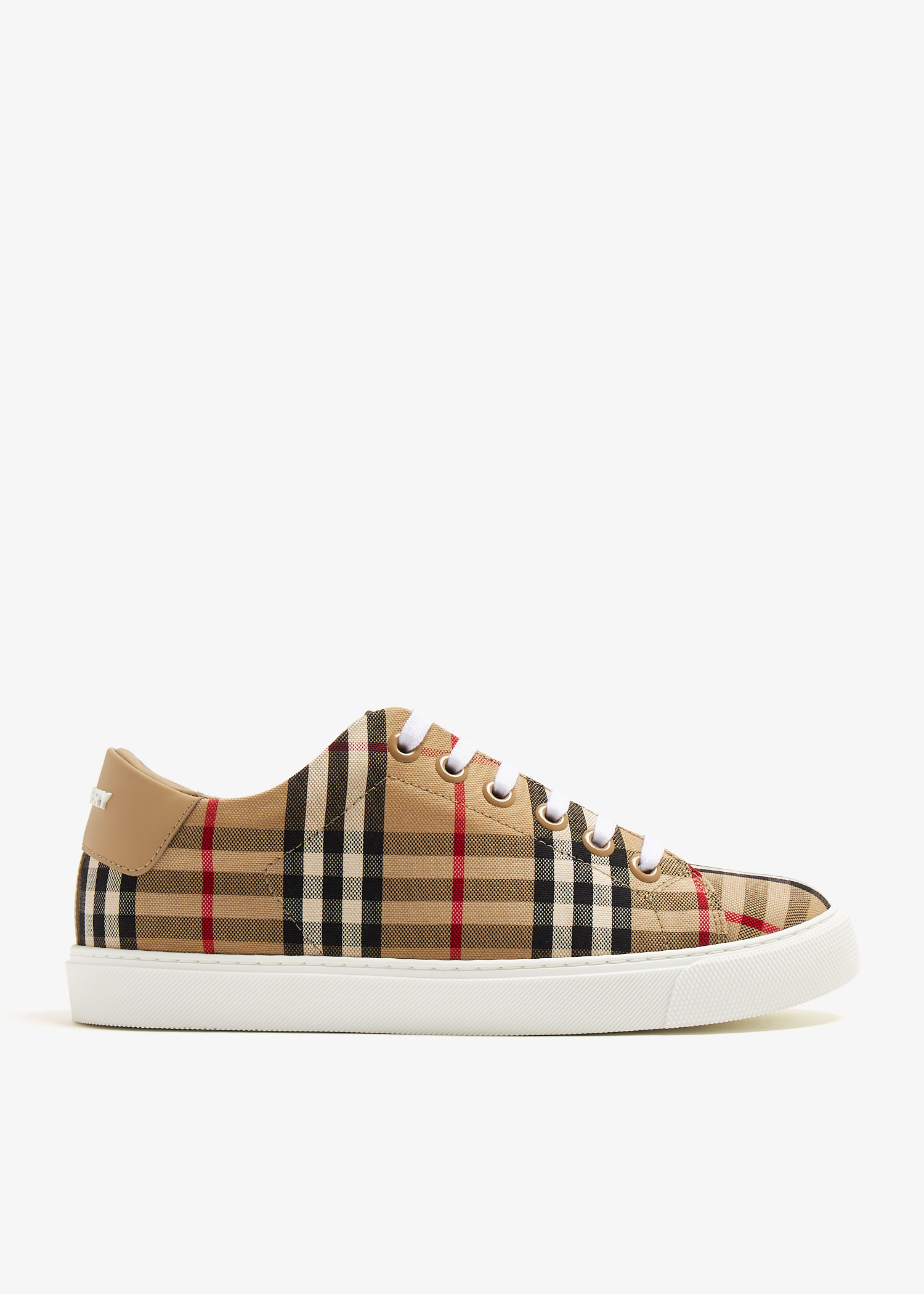 スニーカー Burberry FW25 Embroidered canvas sneakers (8049777 A7026) Burberry Vintage check sneakers for Women - Beige in USA