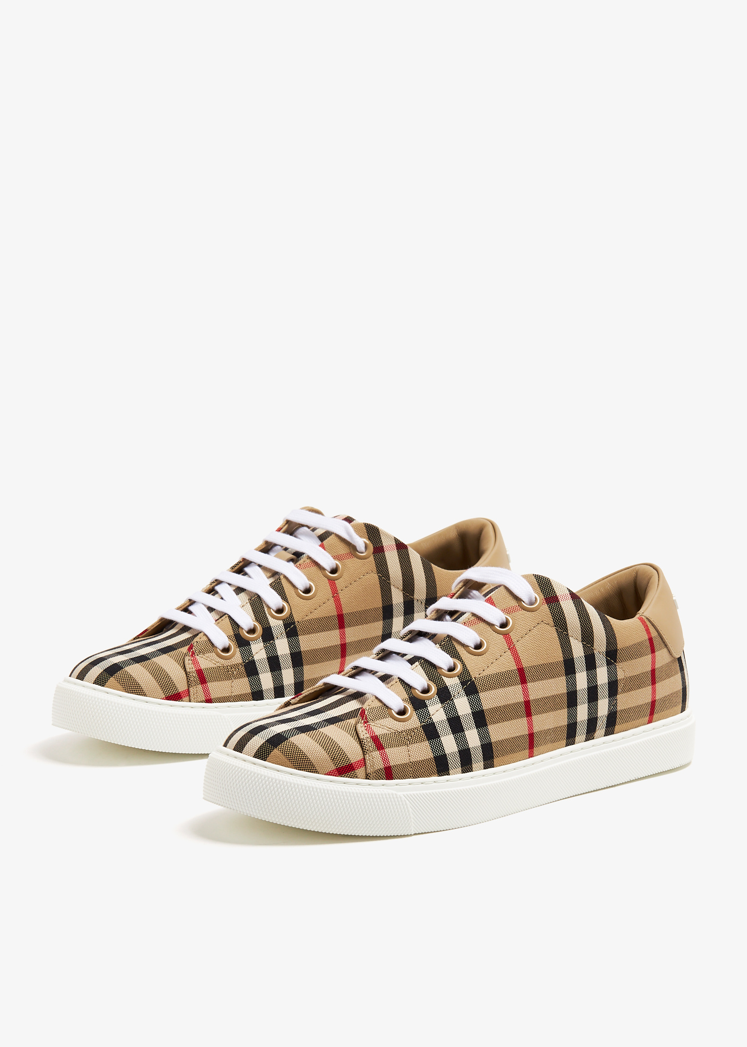 BURBERRY|SNEAKERS (Check Leather Sneakers (8049777)) 8049777-a7026_7.jpg?ts=