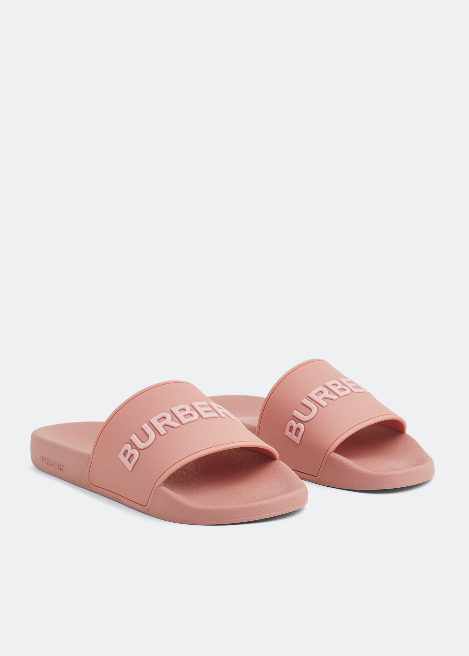 サンダル・ミュール Burberry pink monogram furley slides Burberry Pink Monogram Furley Slides Burberry
