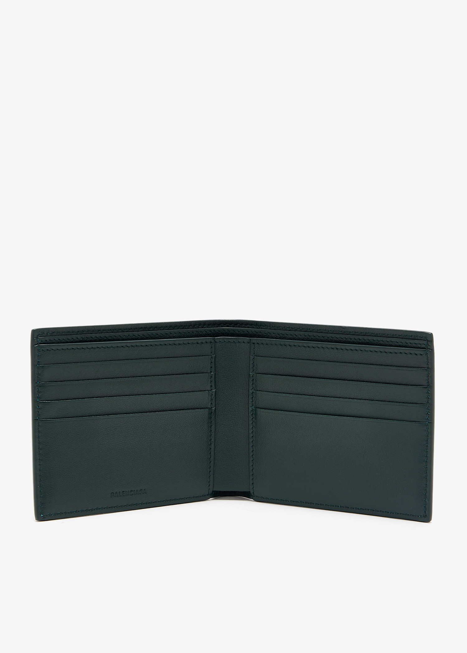 Balenciaga Cash square folded wallet for Men - Green in KSA