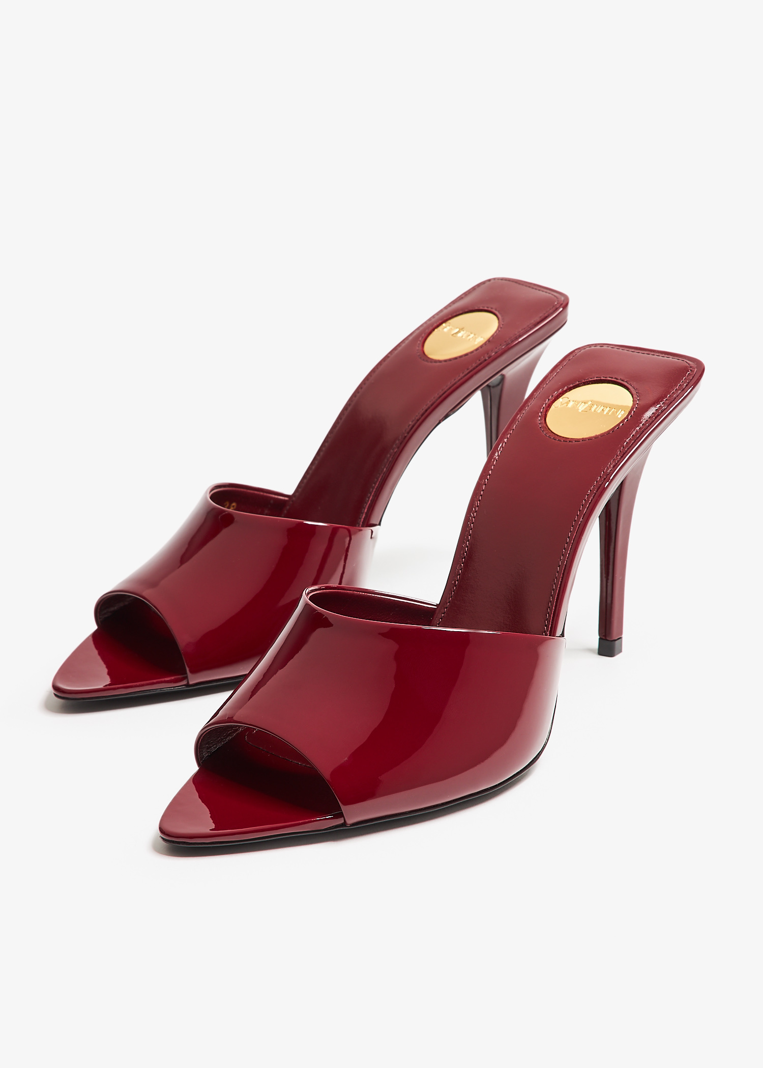 Saint Laurent Romy mules for Women - Burgundy in UAE | Level