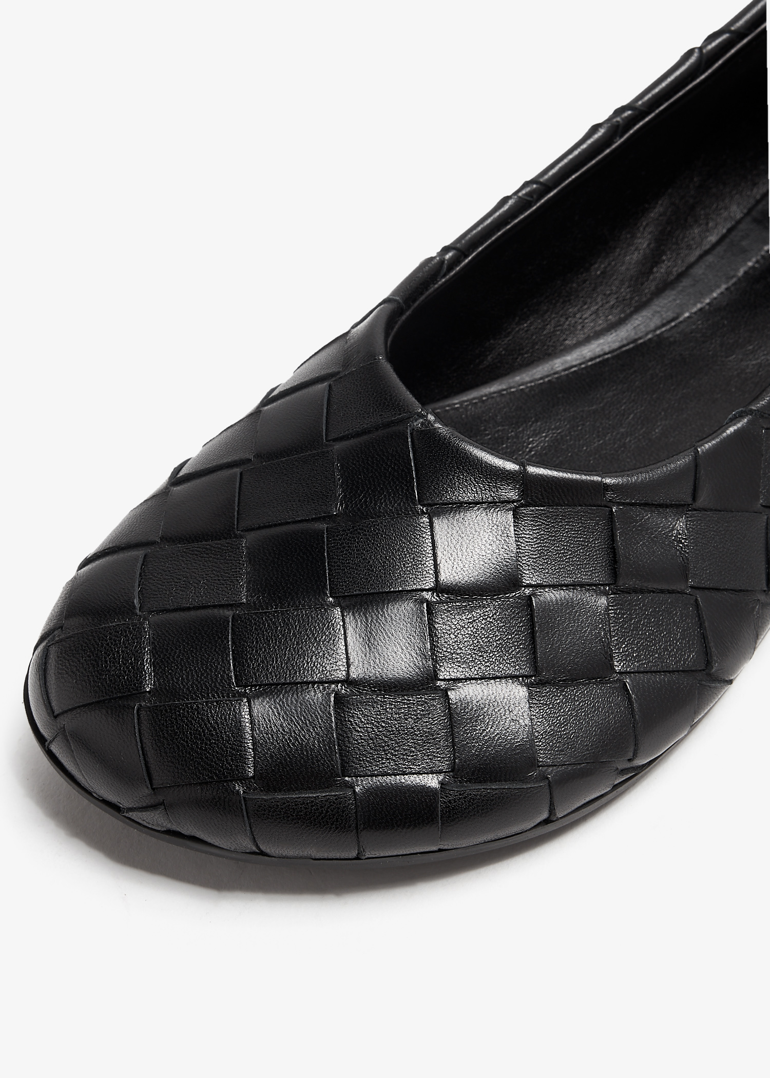 Bottega Veneta Atomic ballerinas for Women - Black in KSA