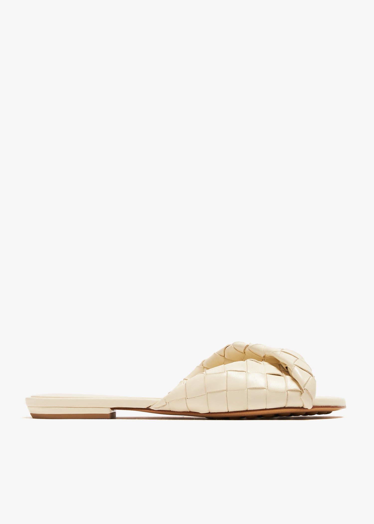 Bottega Veneta Blink flat sandals for Women - White in Qatar