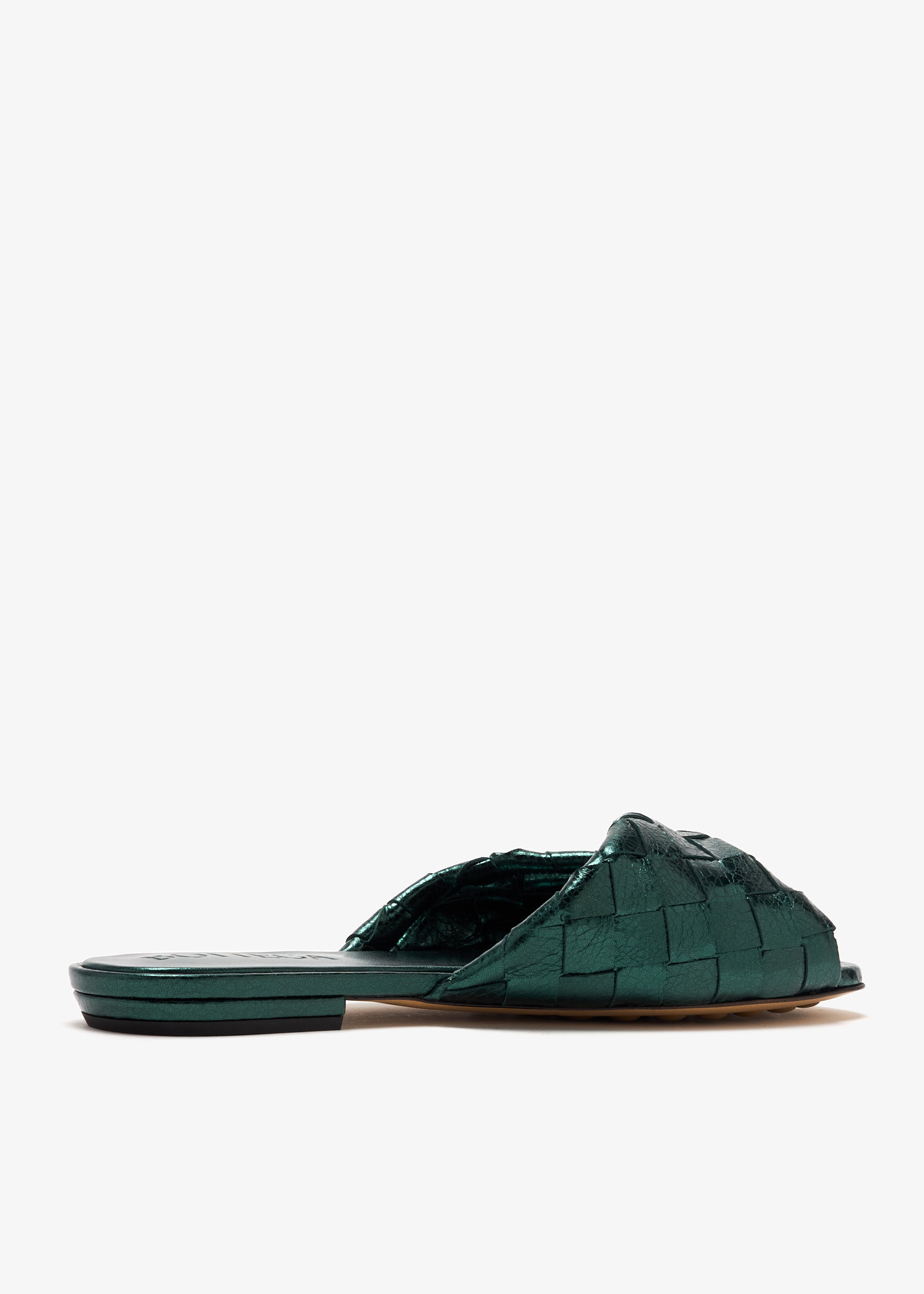 Bottega Veneta Blink flat sandals for Women - Green in KSA