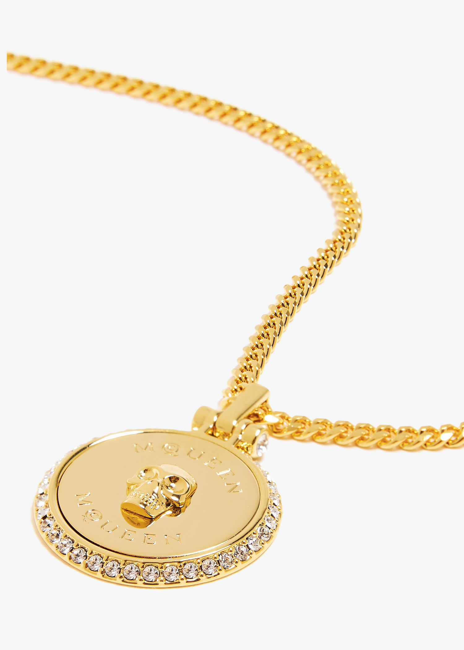 McQueen Sovereign Skull necklace for Women - Gold in UAE