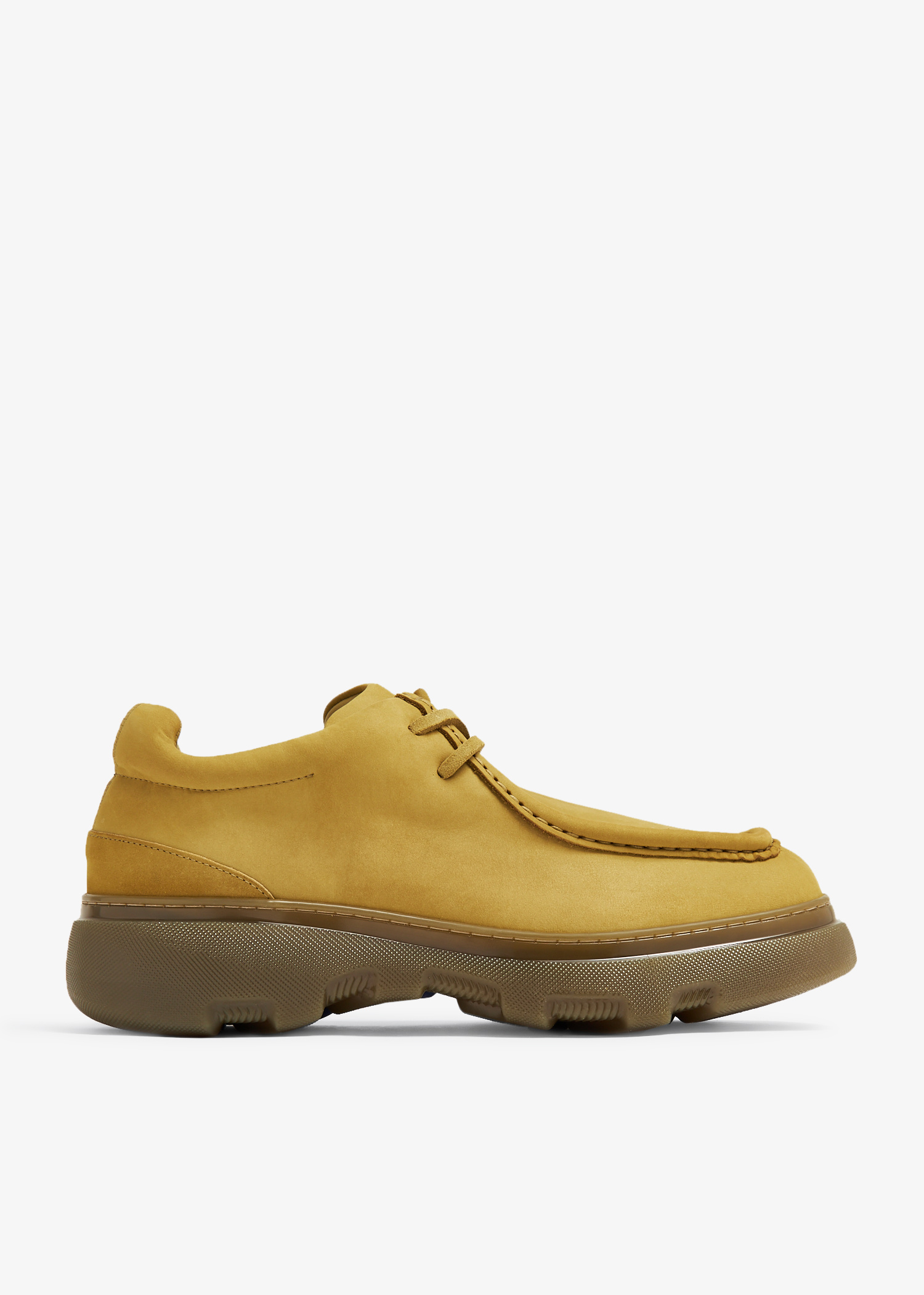 Burberry Nubuck Creeper boots for Men - Yellow in UAE