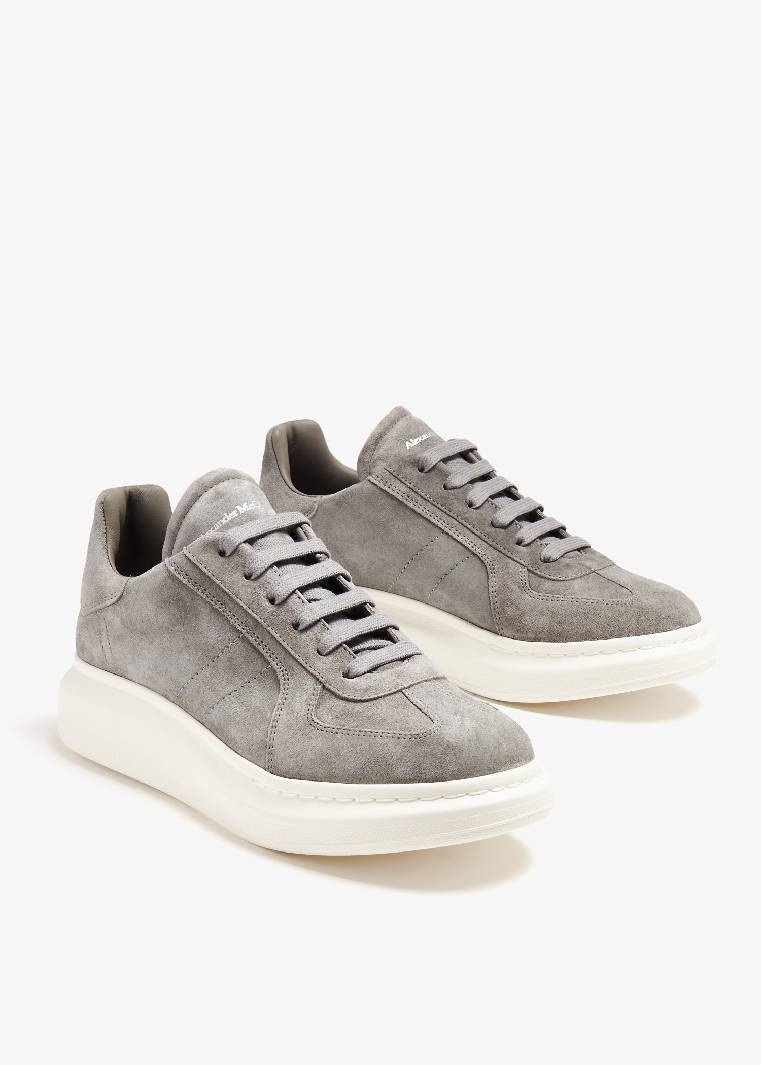 25SS new/alexander mcqueen スエードスニーカー Sneakers Gray Buy Alexander McQueen Oversized Sneaker 'White Grey Suede
