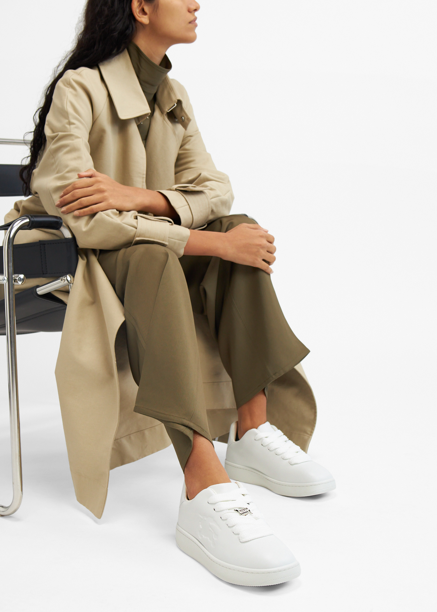 Burberry Box sneakers for Women - White in Qatar | Level Shoes