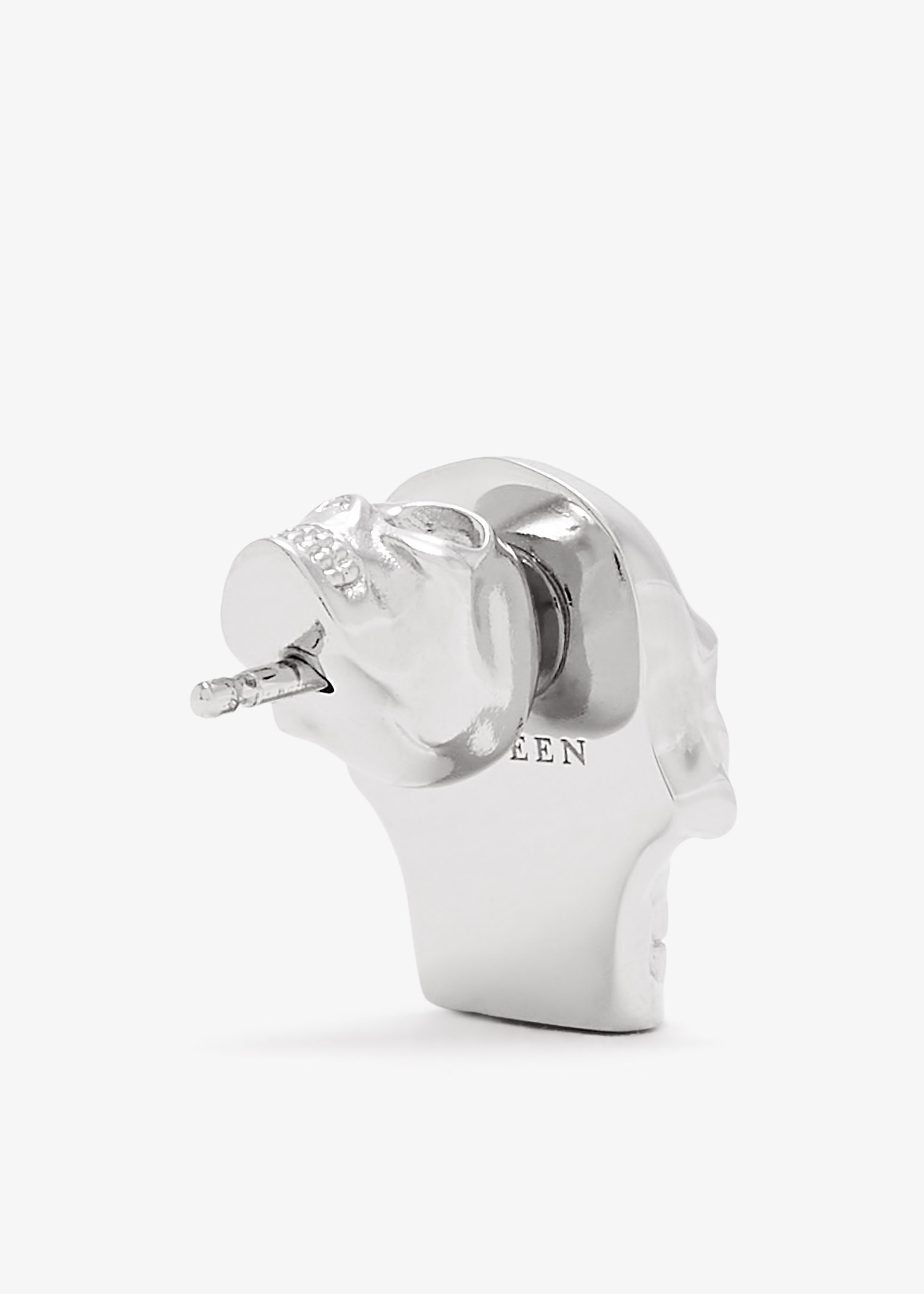 McQueen Skull stud single earring for Men - Silver in UAE