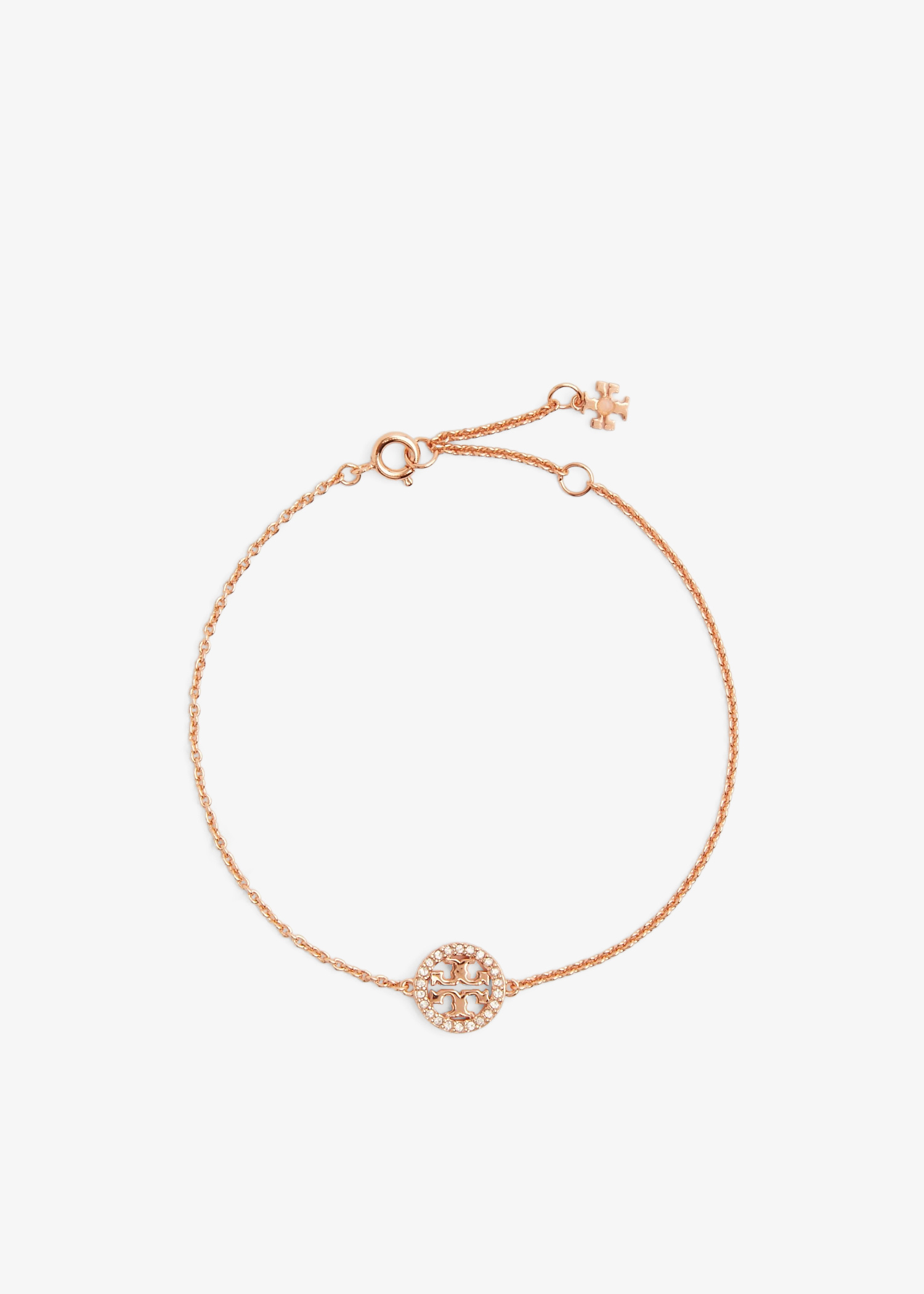 Tory Burch Miller pavé chain bracelet for Women - Gold in