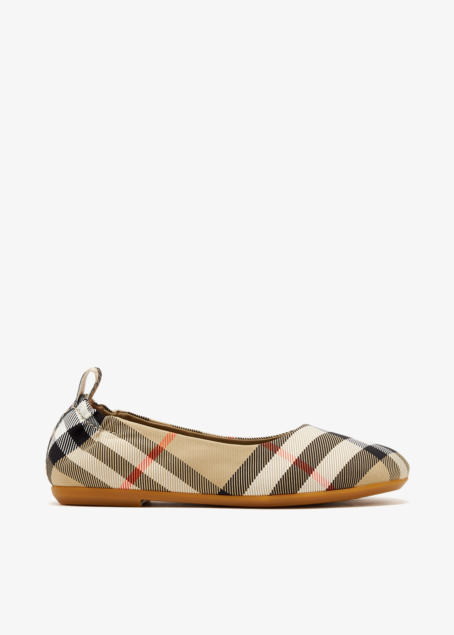 Burberry Check Nylon ballerinas for Girl - Printed in UAE