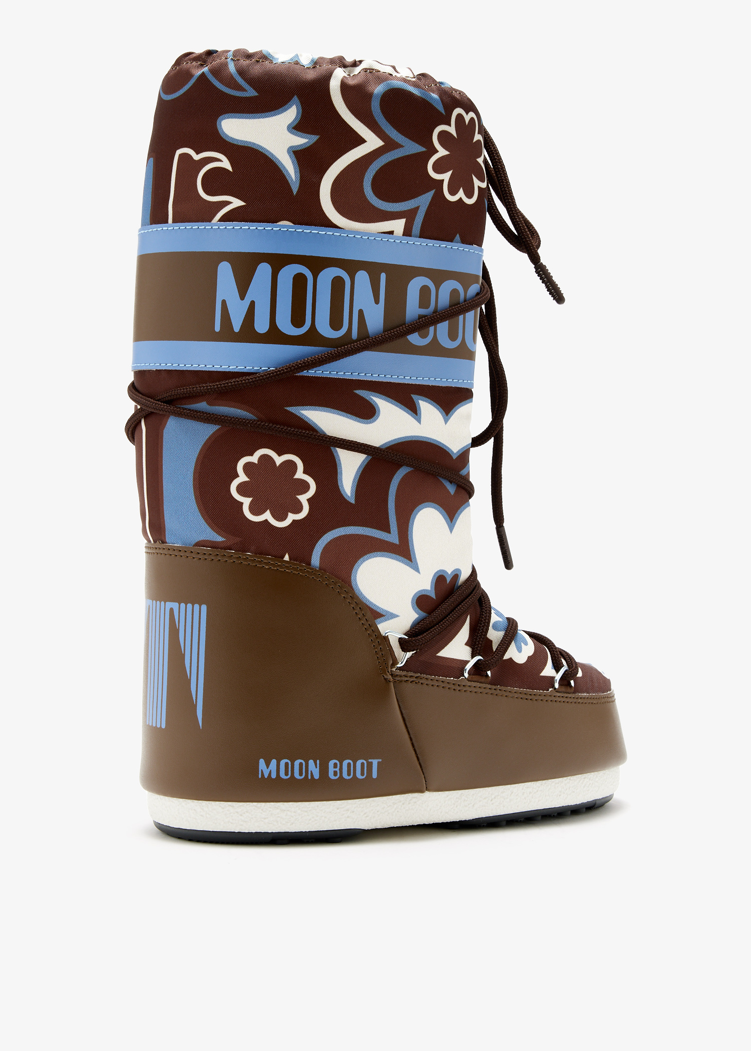 ショートブーツ・ブーティ MOON BOOT Woman Flat ankle boots Brown 80D1409400 M008 Parade ショートブーツ レディース ブーツ レースアップブーツ