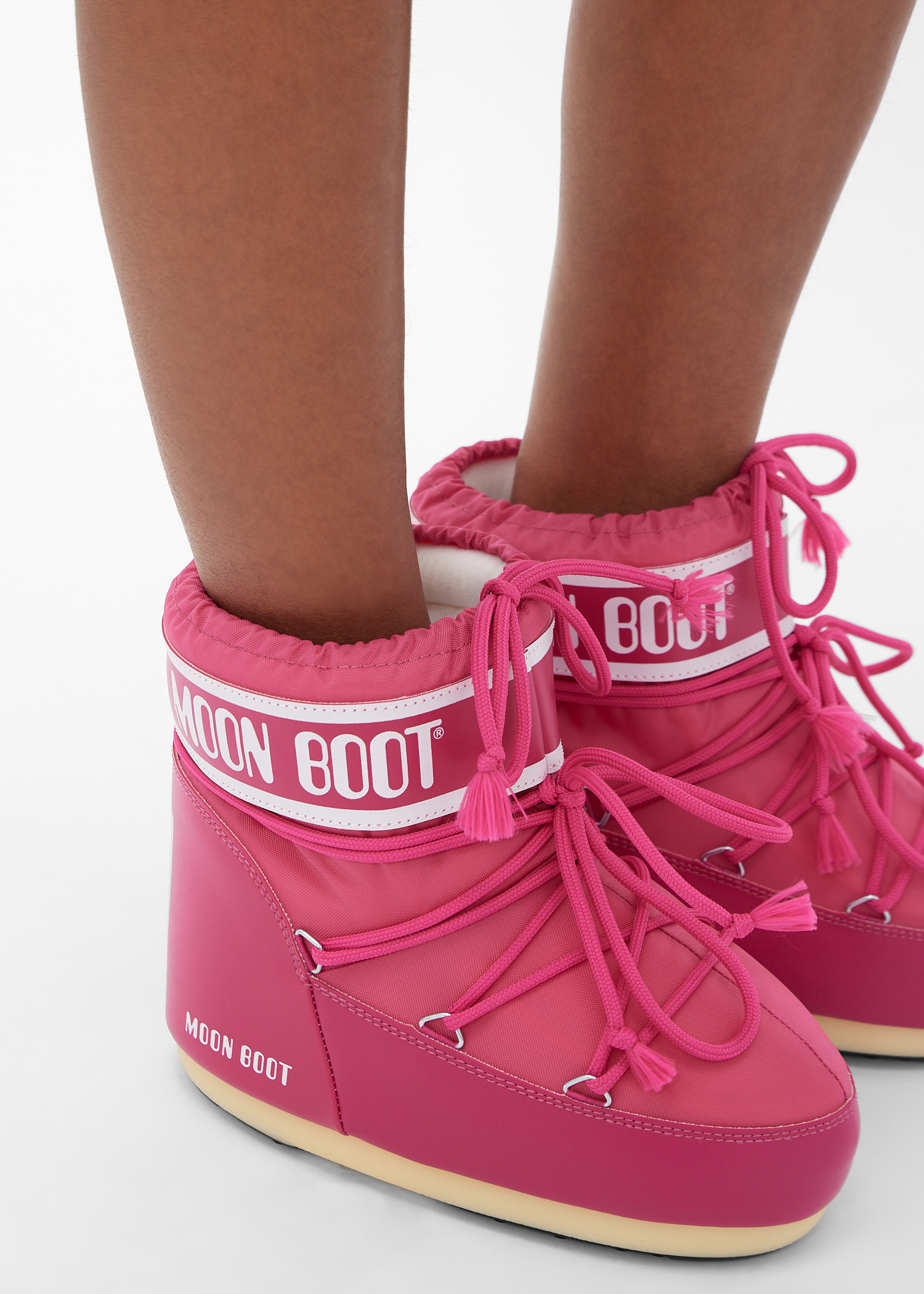 Moon Boot Icon Low boots for Women - Pink in UAE | Level Shoes
