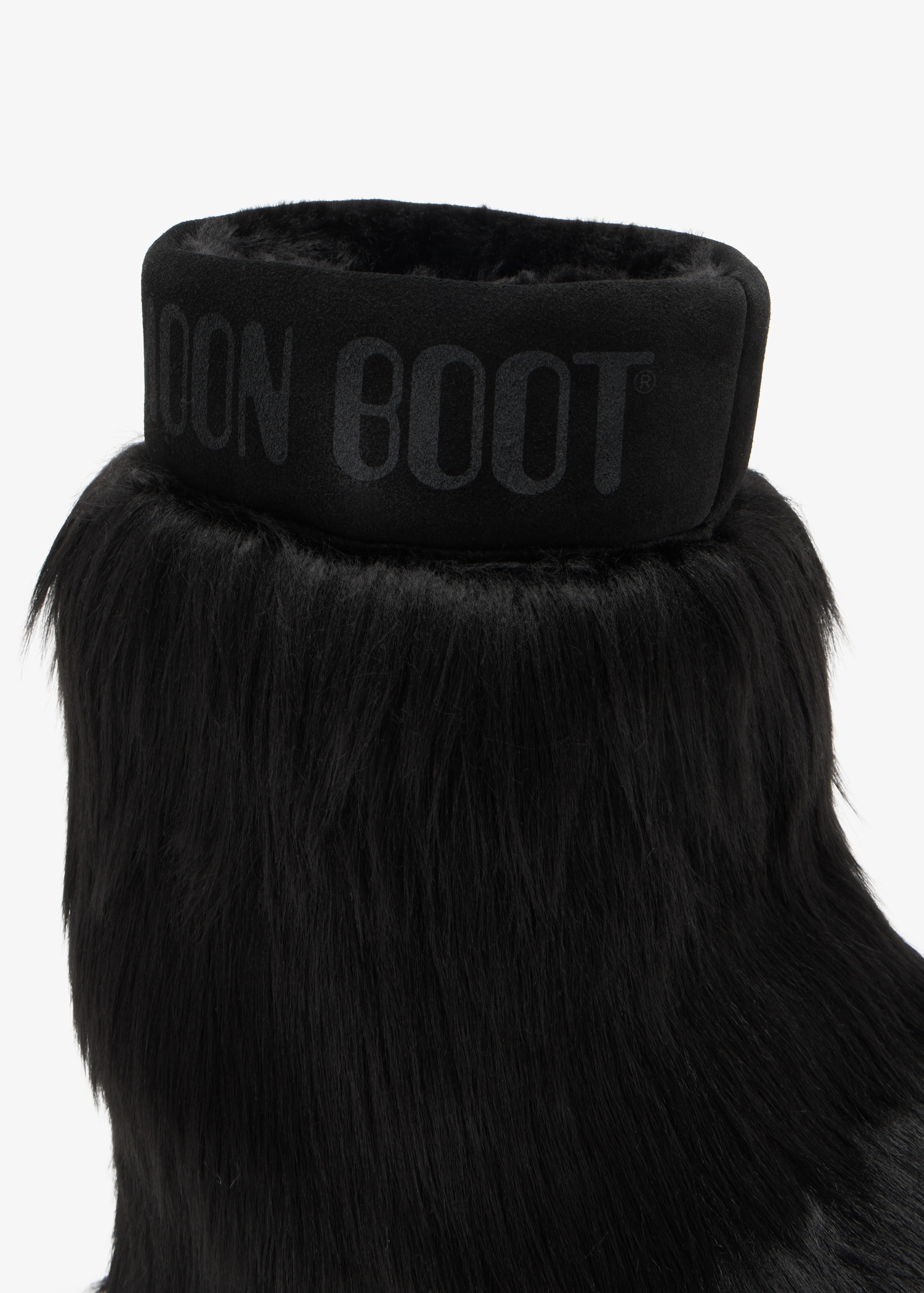 ブーツその他 MOON BOOT Woman Boots Black 80D1408990 N001 Women's black furry winter boots Moon Boot Icon Faux Fur