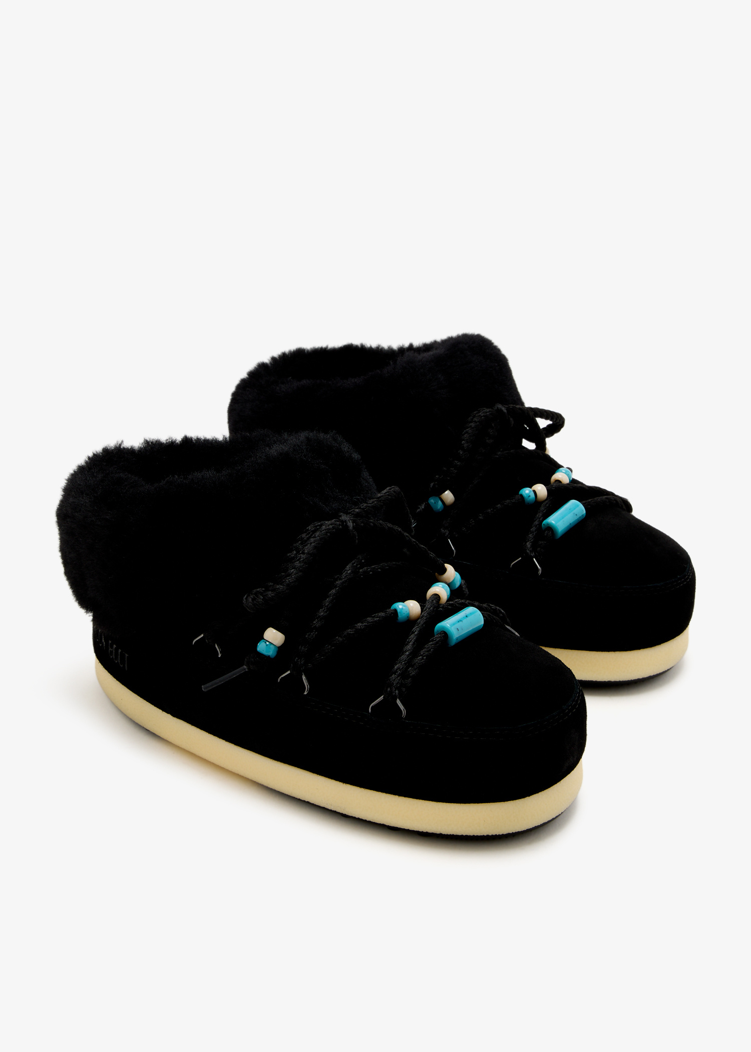 Moon Boot Suede Beads mules for Women - Black in KSA | Level