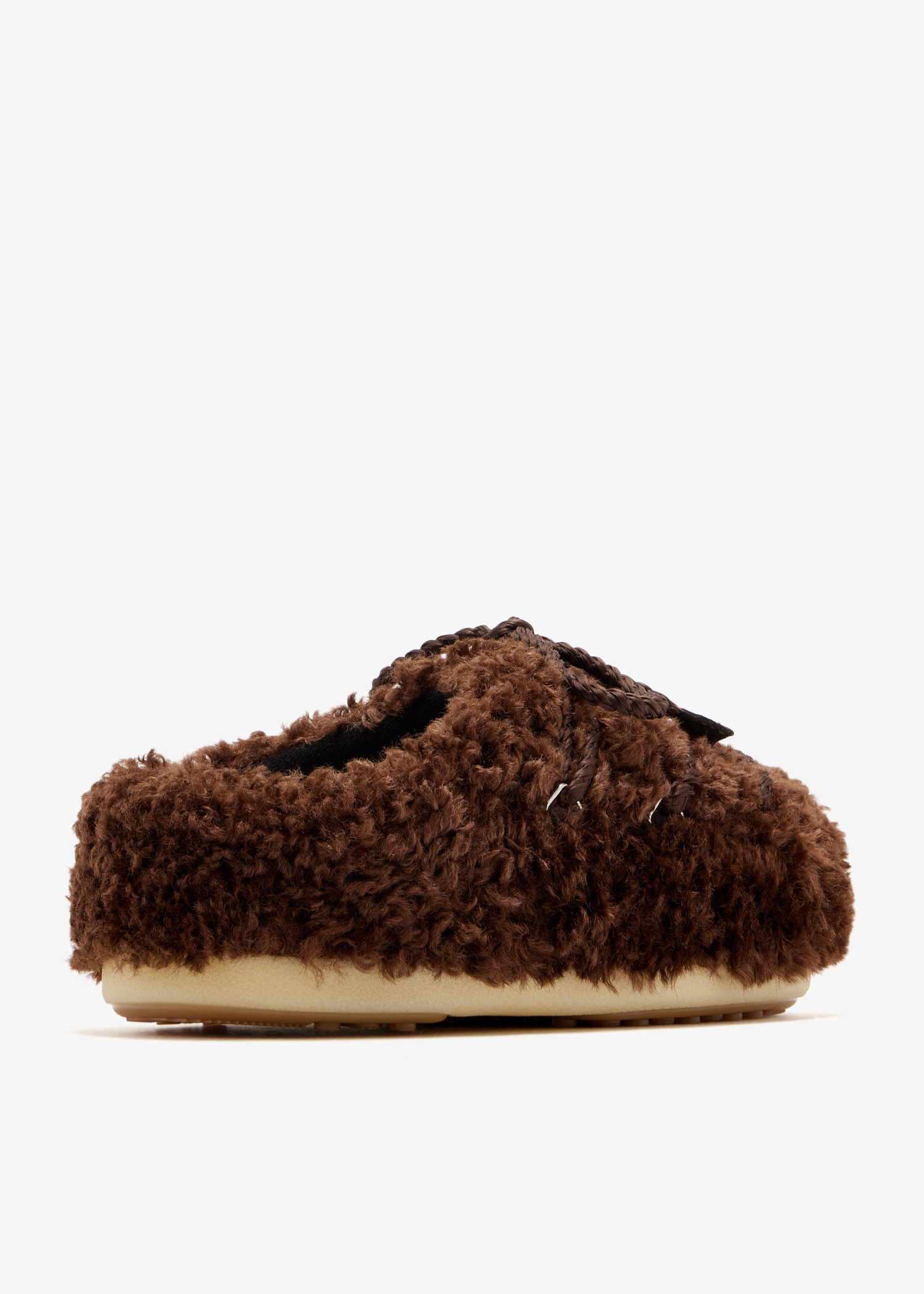 Moon Boot EVX Curly mules for Women - Brown in UAE | Level Shoes